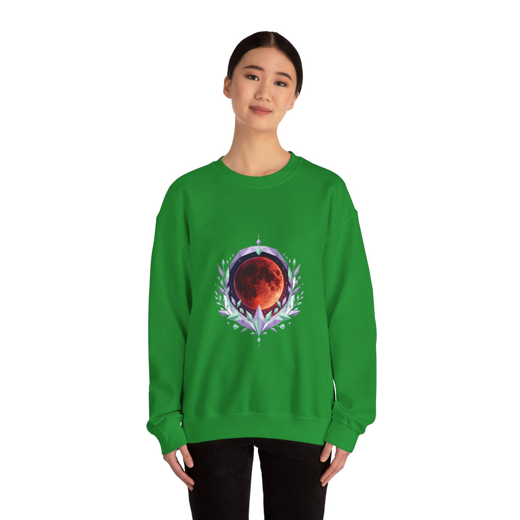 Matching Couple Sweatshirt - Solar & Lunar Eclipse Matching Couple Comfort Colors Crew Geometric Art His Hers Love Gift - Design B