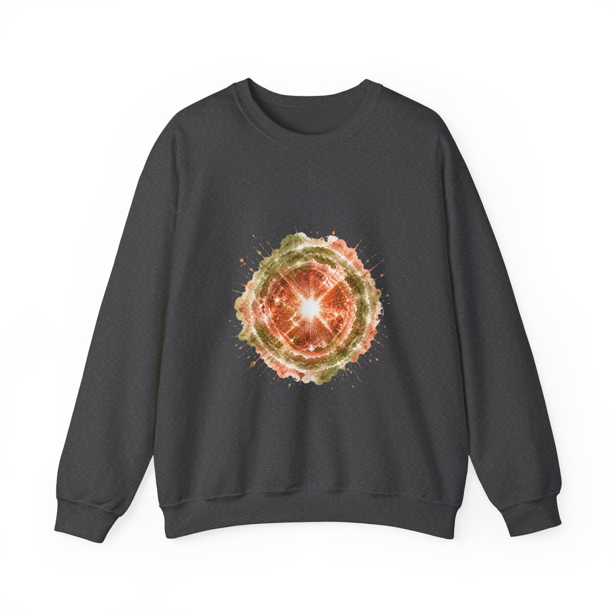 Matching Couple Sweatshirt - Galaxy & Supernova Matching Couple Crewneck Sweatshirt Watercolor Art His Hers Engagement Gift - Design B