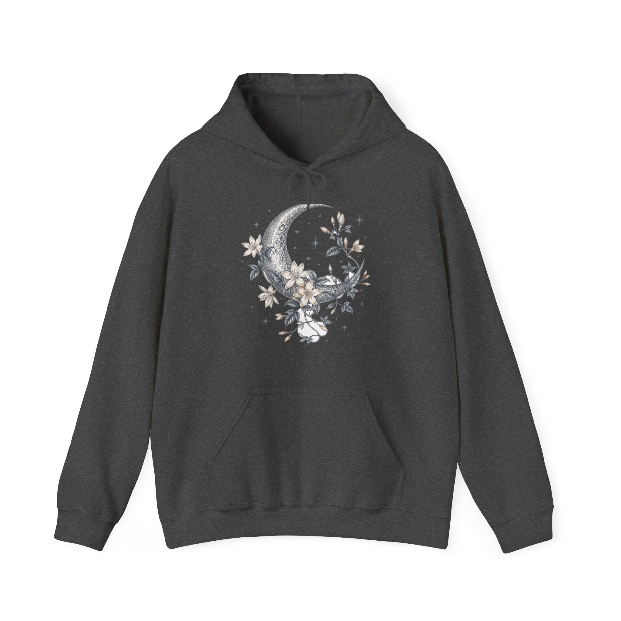 Matching Couple Sweatshirt - Sun & Moon Matching Couple Hooded Sweatshirt Vintage Art His Hers Wedding Gift - Design A