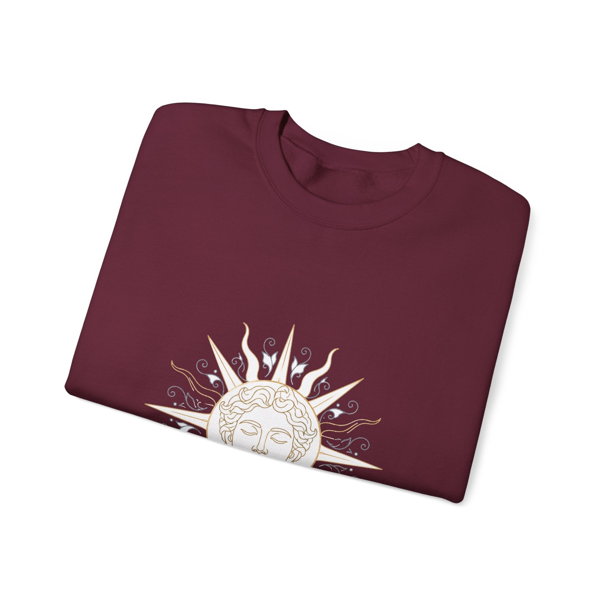 Matching Couple Sweatshirt - Helios & Selene Matching Couple Comfort Colors Crew Minimalist Art His Hers Christmas Gift - Design A
