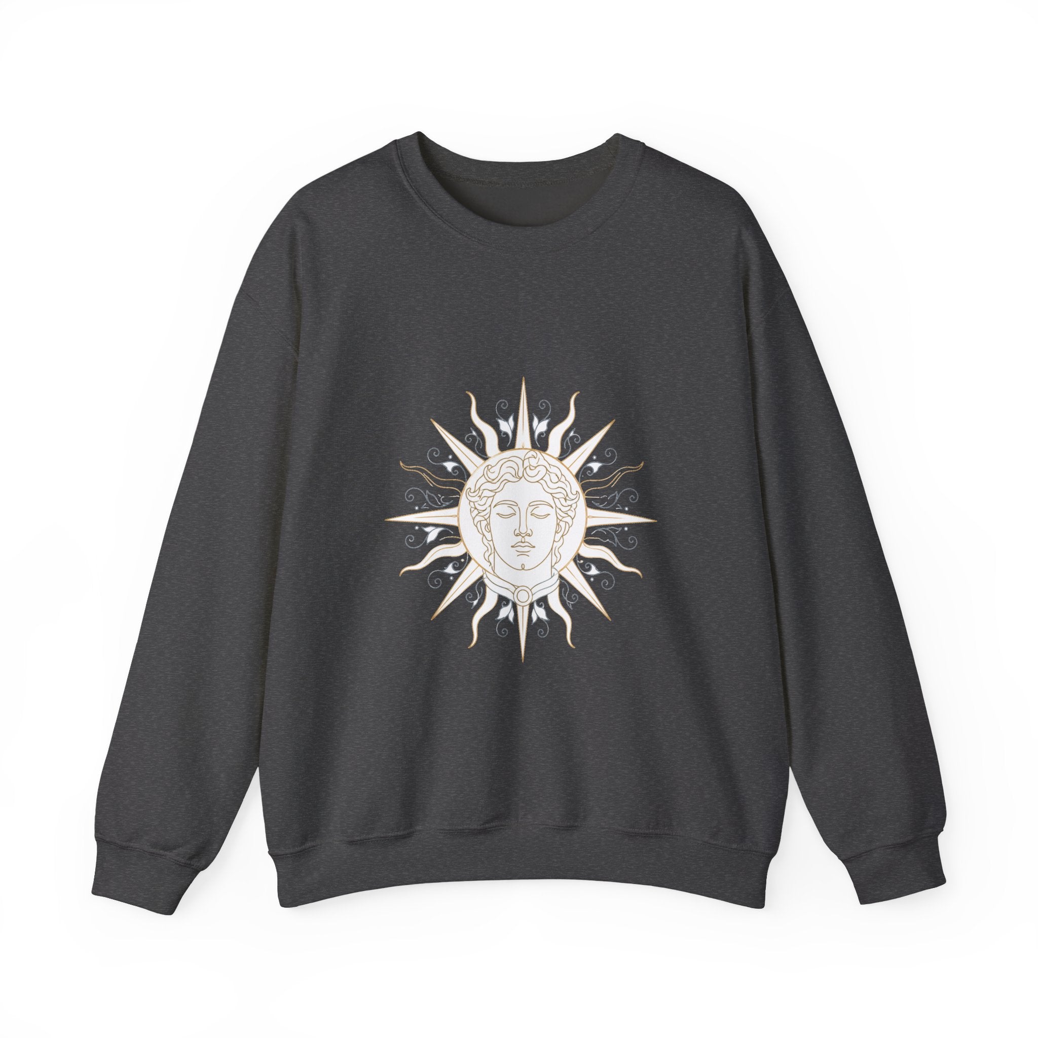 Matching Couple Sweatshirt - Helios & Selene Matching Couple Comfort Colors Crew Minimalist Art His Hers Christmas Gift - Design A