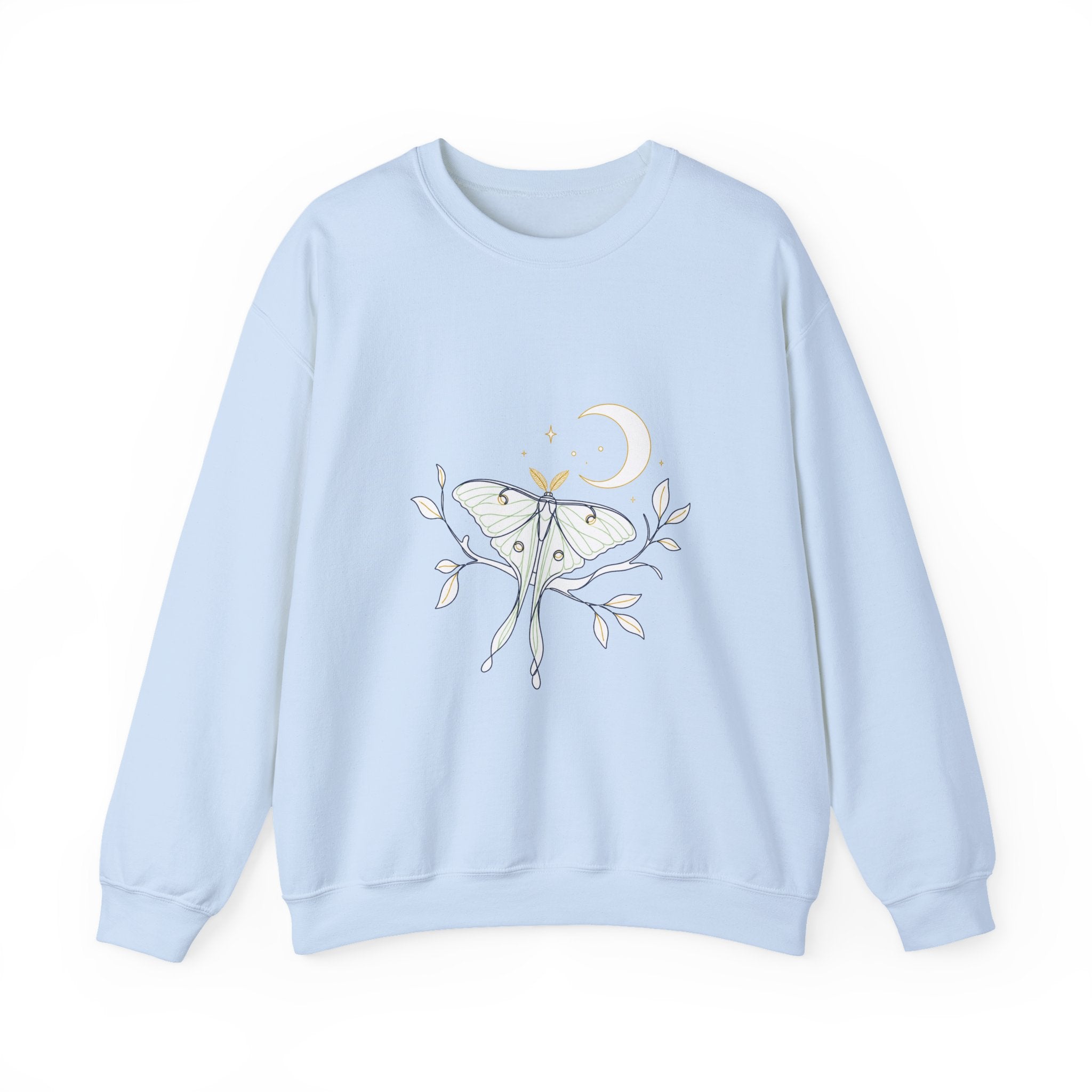 Matching Couple Sweatshirt - Butterfly & Moth Matching Couple Premium Fleece Sweatshirt Minimalist Art His Hers Christmas Gift - Design B