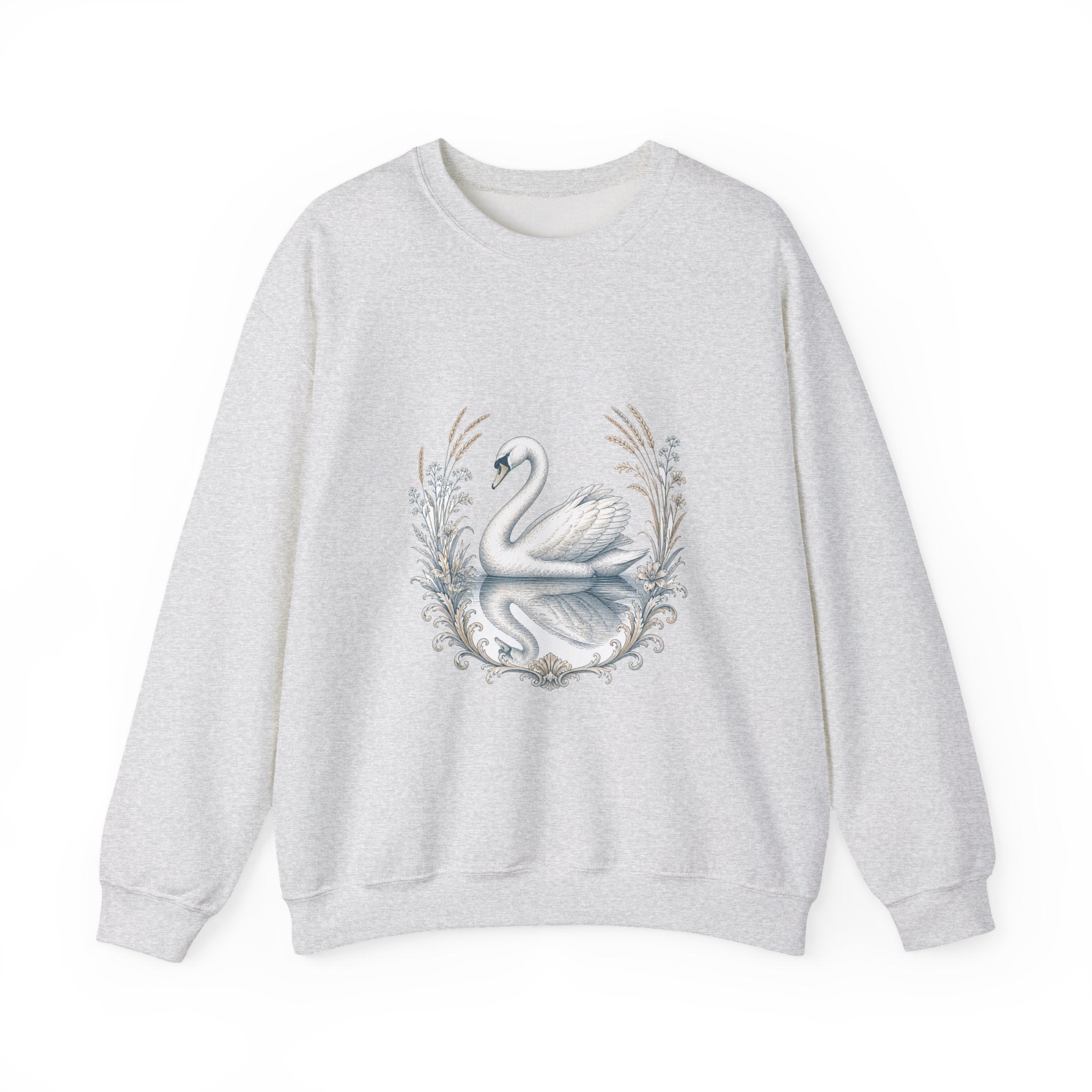Matching Couple Sweatshirt - Raven & Swan Matching Couple Comfort Colors Crew Vintage Art His Hers Honeymoon Gift - Design B