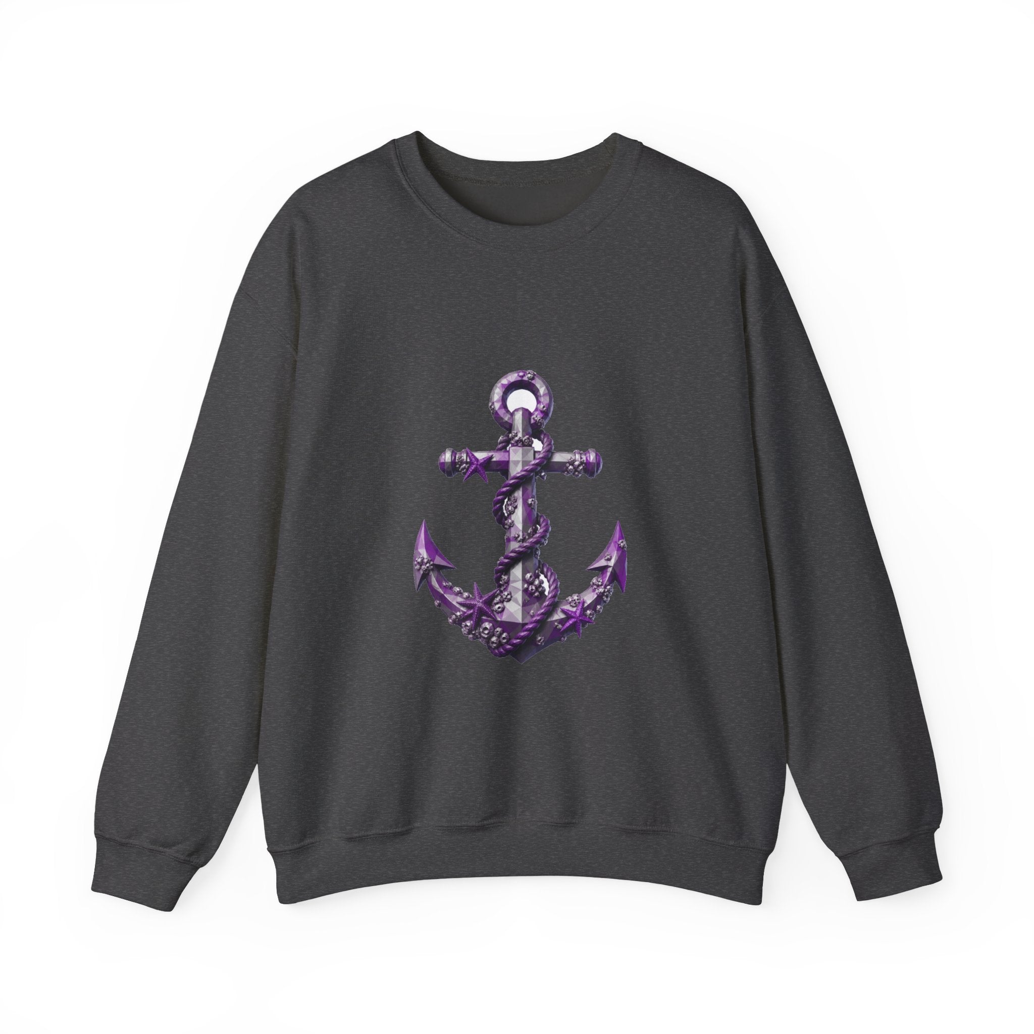 Matching Couple Sweatshirt - Anchor & Sail Matching Couple Comfort Colors Crew Geometric Art His Hers Love Gift - Design A