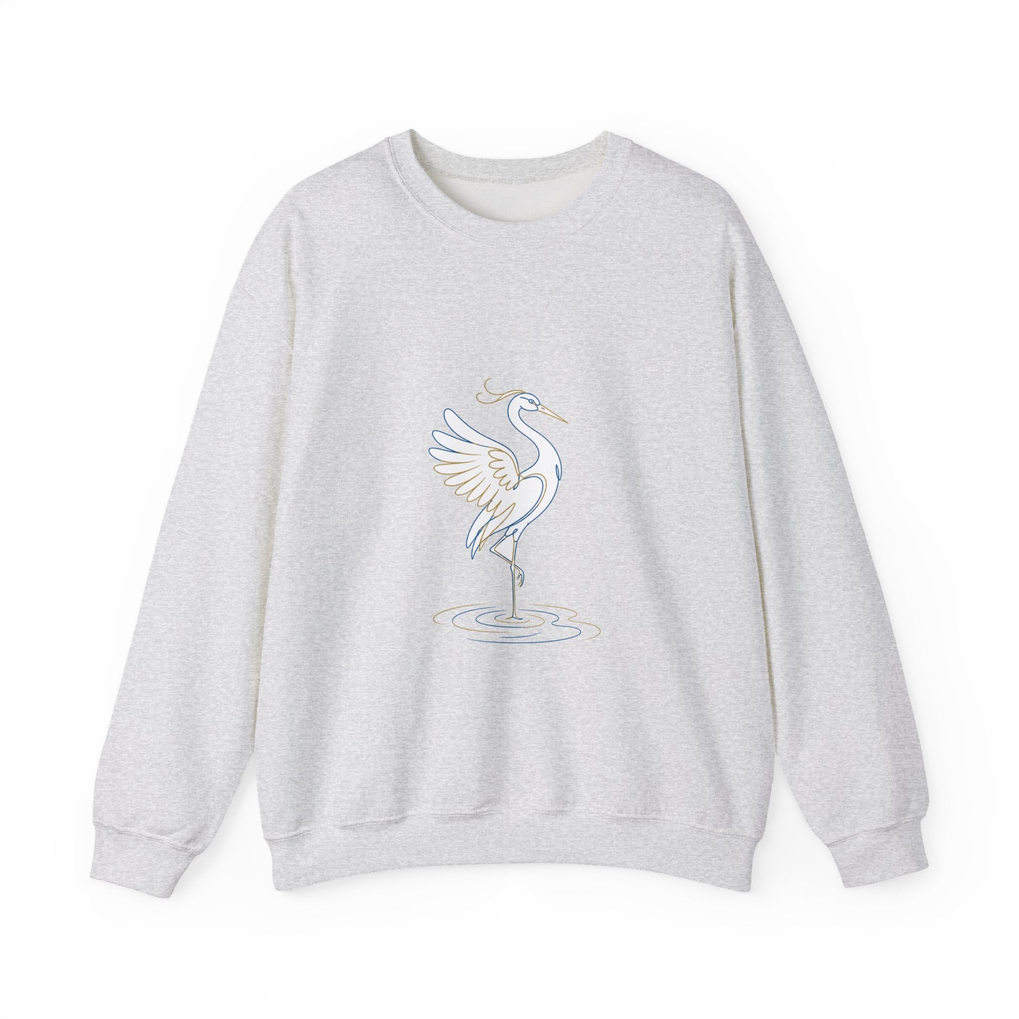 Matching Couple Sweatshirt - Tiger & Crane Matching Couple Comfort Colors Crew Minimalist Art His Hers Christmas Gift - Design B
