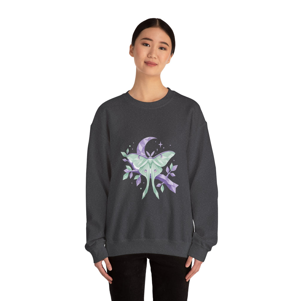 Matching Couple Sweatshirt - Butterfly & Moth Matching Couple Comfort Colors Crew Geometric Art His Hers Love Gift - Design B