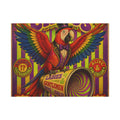Parrot Ringmaster Wall Art Canvas 16×20 Psychedelic Cafe Decor Maximalist Print