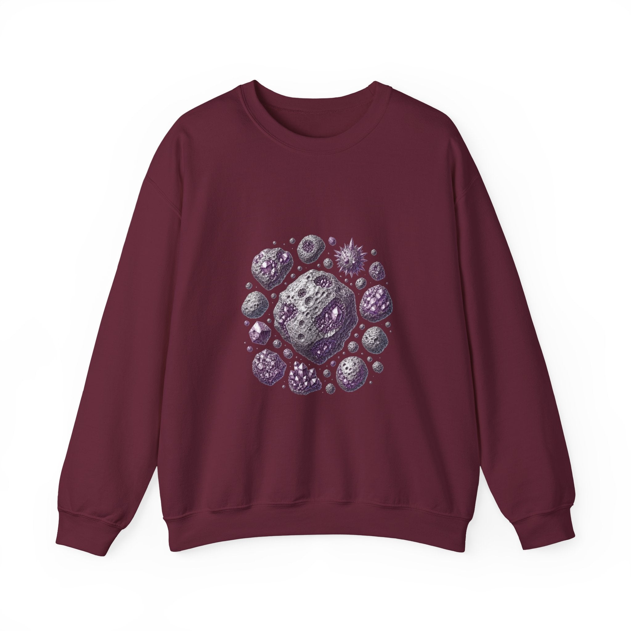 Matching Couple Sweatshirt - Comet & Asteroid Matching Couple Comfort Colors Crew Vintage Art His Hers Honeymoon Gift - Design B