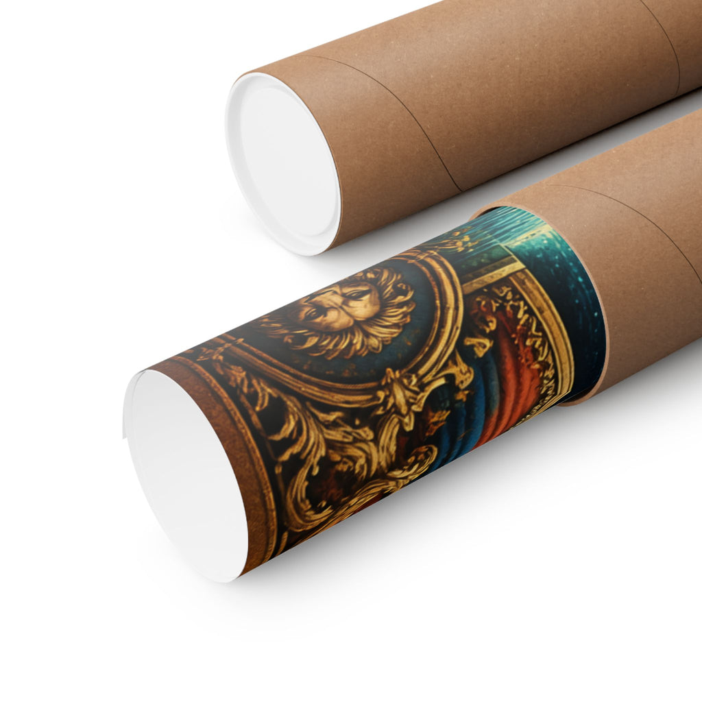 Giant Key Performance Wall Art Poster 18×24 Baroque Home Office Decor Maximalist Print