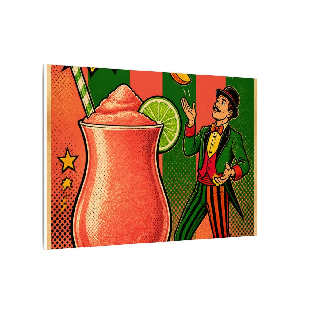 Daiquiri Fruit Juggler Wall Art Canvas 16×20 Pop Art Living Room Decor Maximalist Print