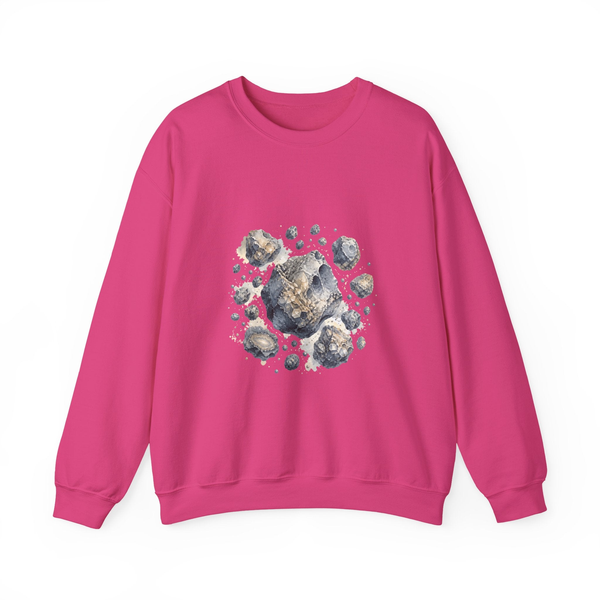 Matching Couple Sweatshirt - Comet & Asteroid Matching Couple Comfort Colors Crew Watercolor Art His Hers Birthday Gift - Design B