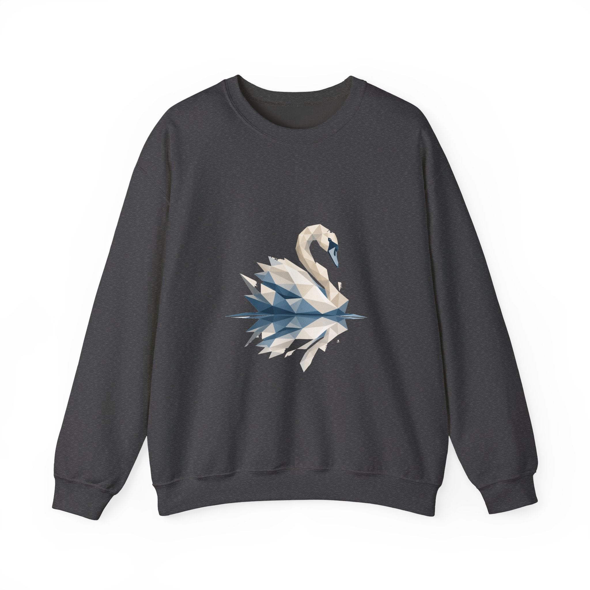 Matching Couple Sweatshirt - Raven & Swan Matching Couple Comfort Colors Crew Geometric Art His Hers Love Gift - Design B