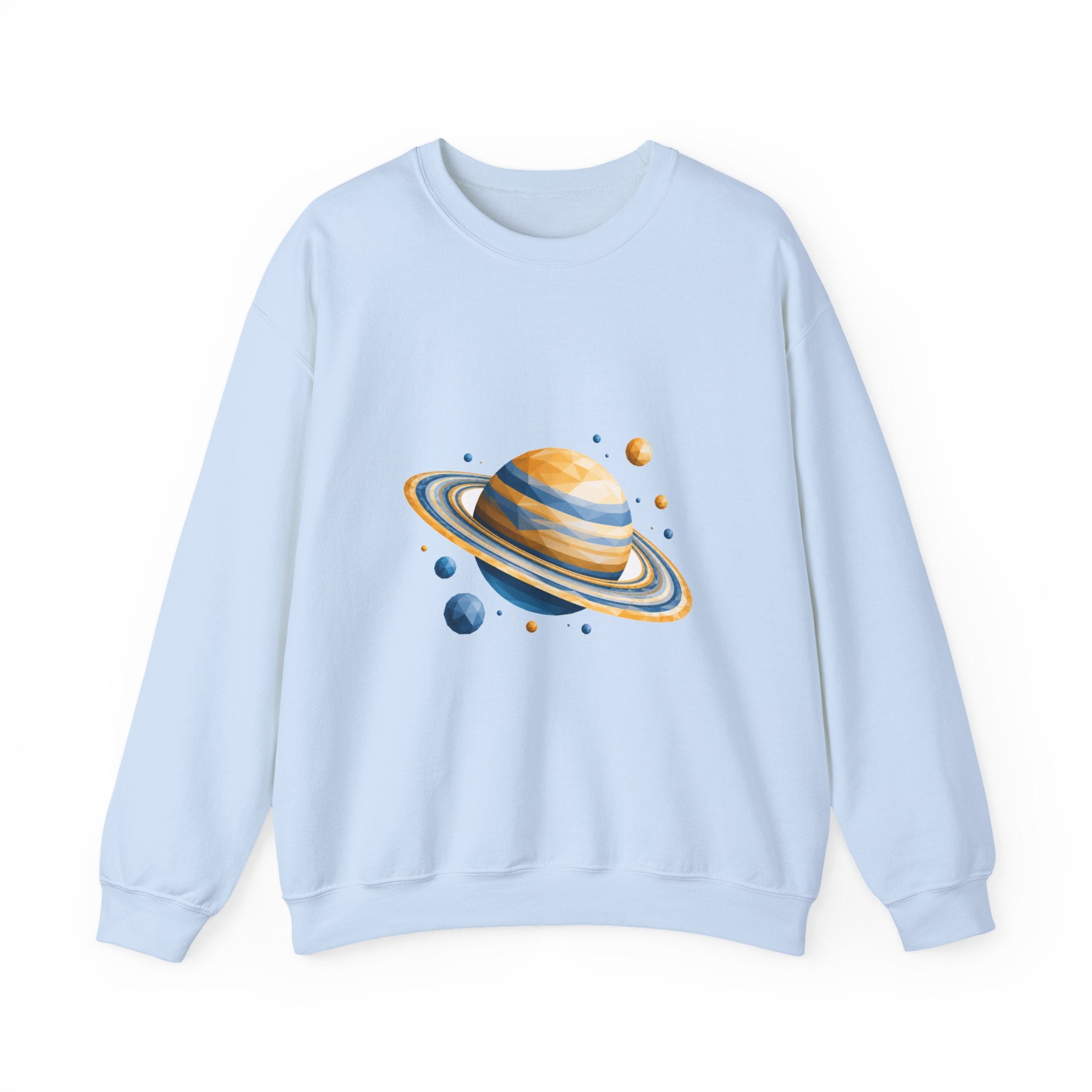 Matching Couple Sweatshirt - Saturn & Jupiter Matching Couple Comfort Colors Crew Geometric Art His Hers Love Gift - Design A