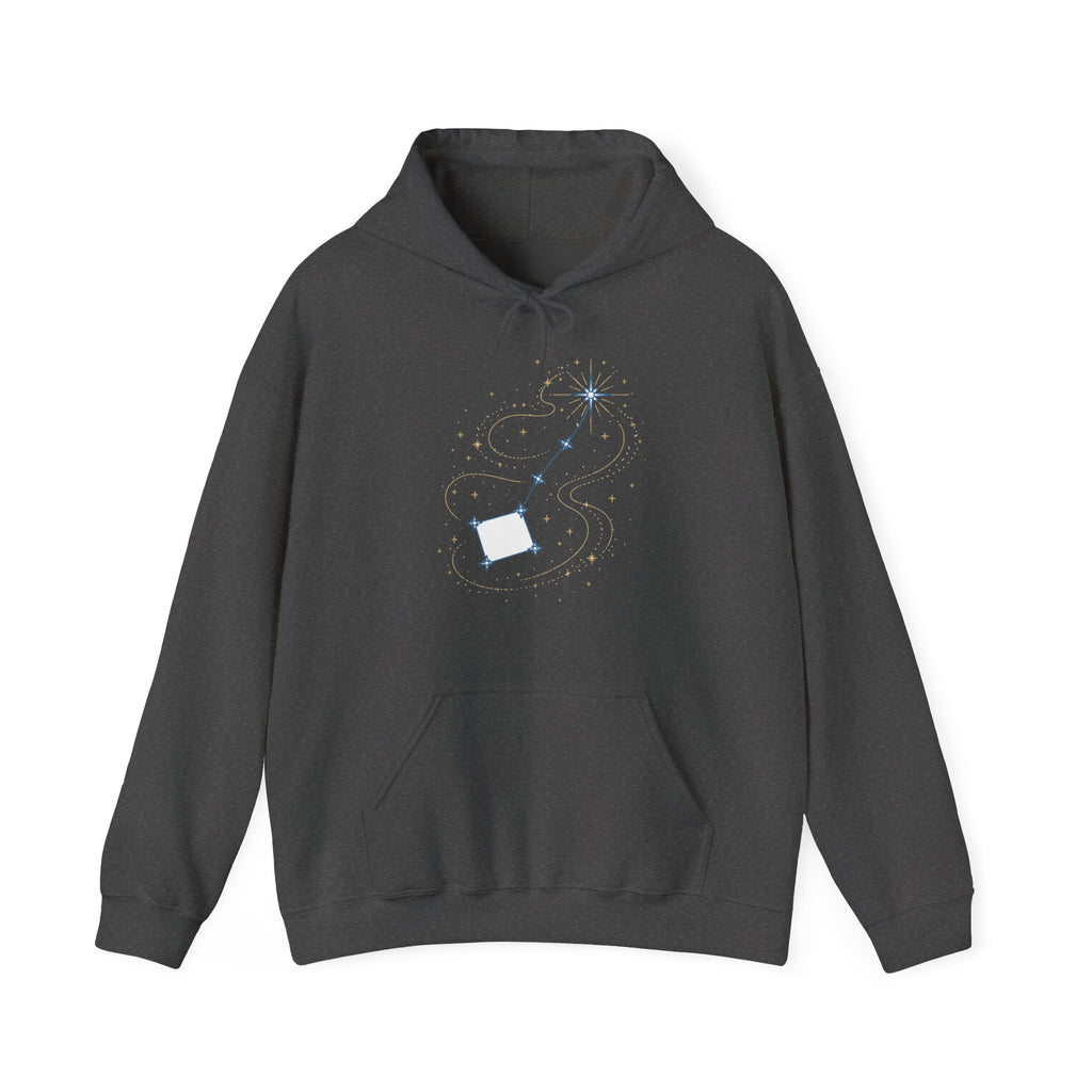 Matching Couple Sweatshirt - Big & Little Dipper Matching Couple Hooded Sweatshirt Minimalist Art His Hers Valentine Gift - Design B