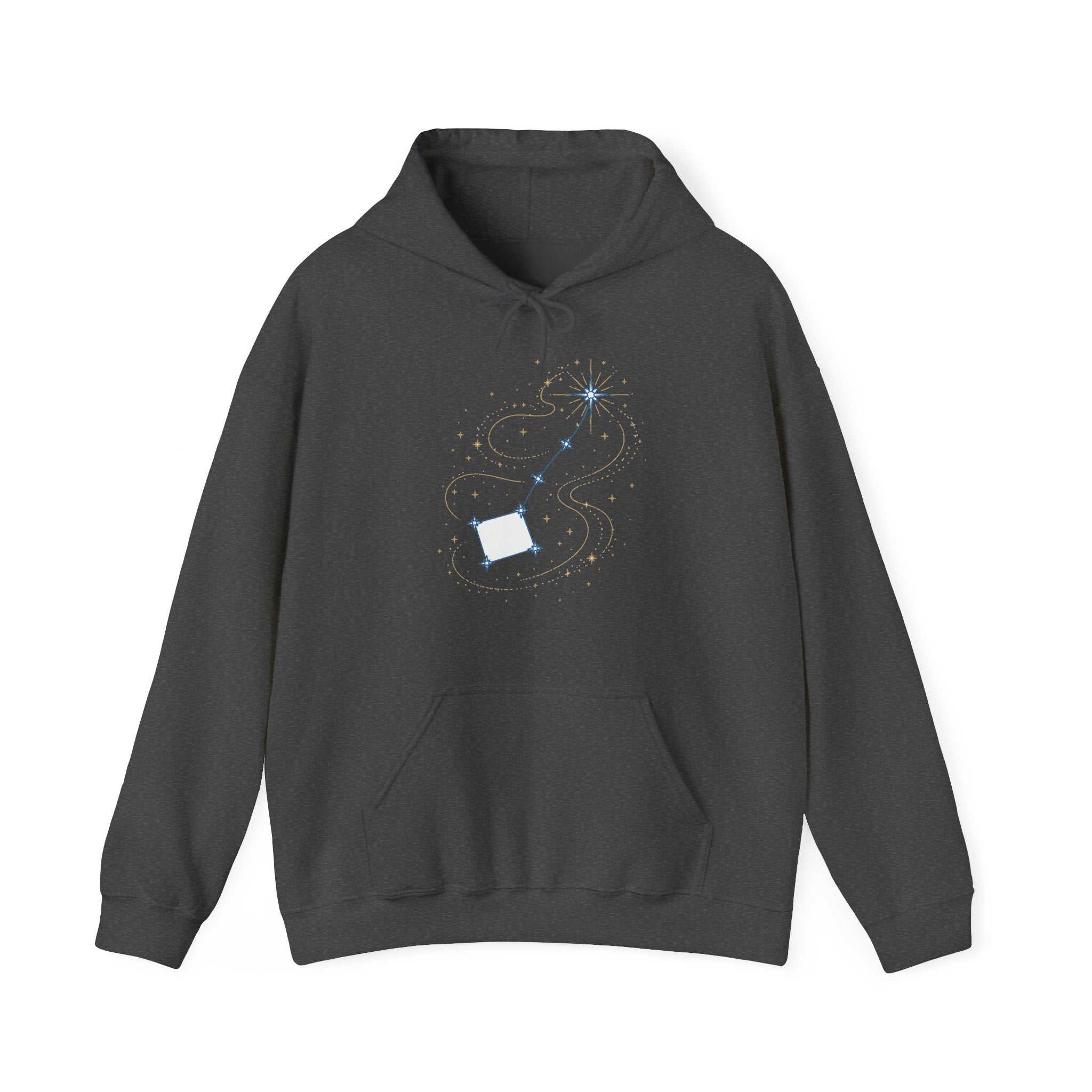 Matching Couple Sweatshirt - Big & Little Dipper Matching Couple Hooded Sweatshirt Minimalist Art His Hers Valentine Gift - Design B