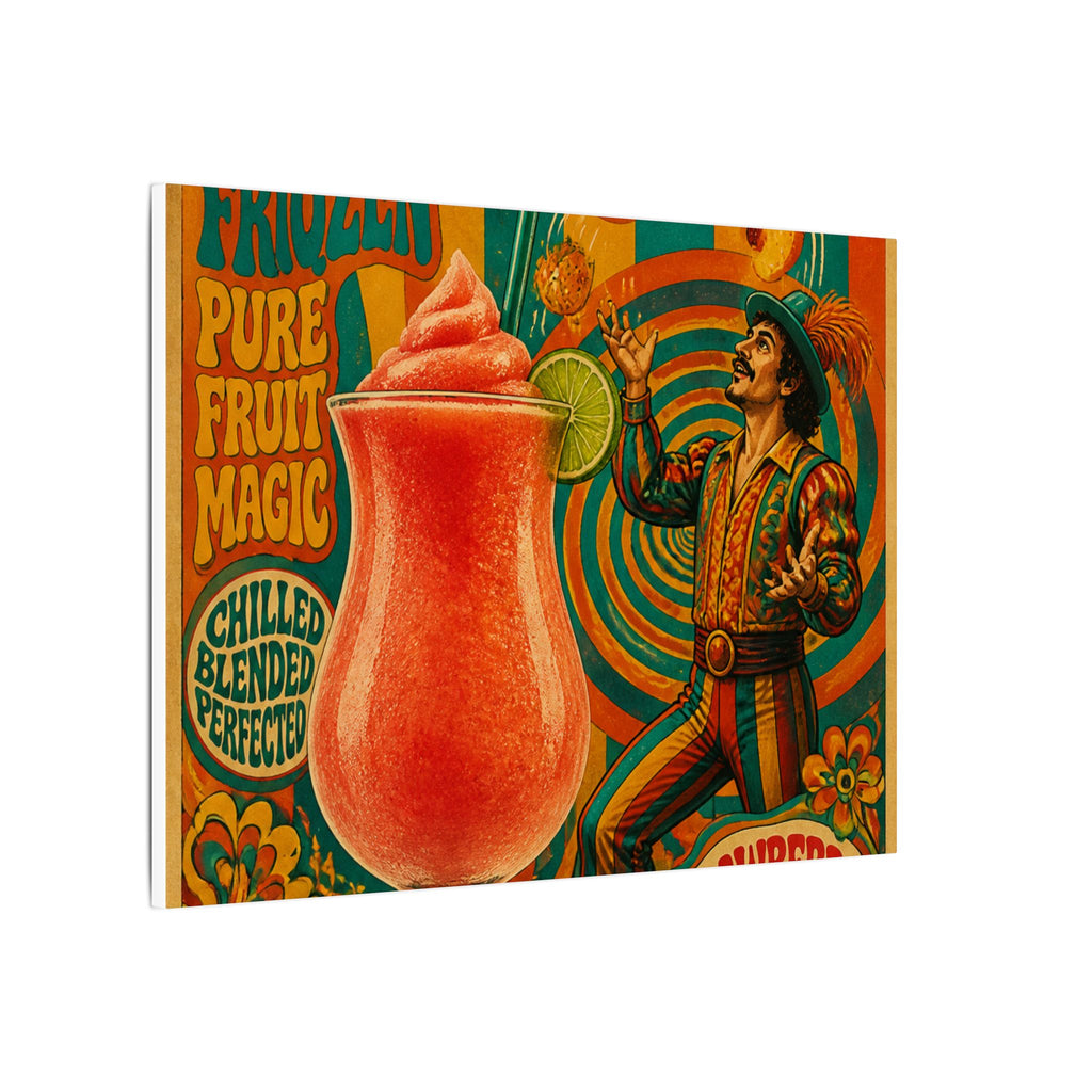 Daiquiri Fruit Juggler Wall Art Canvas 16×20 Psychedelic Cafe Decor Maximalist Print