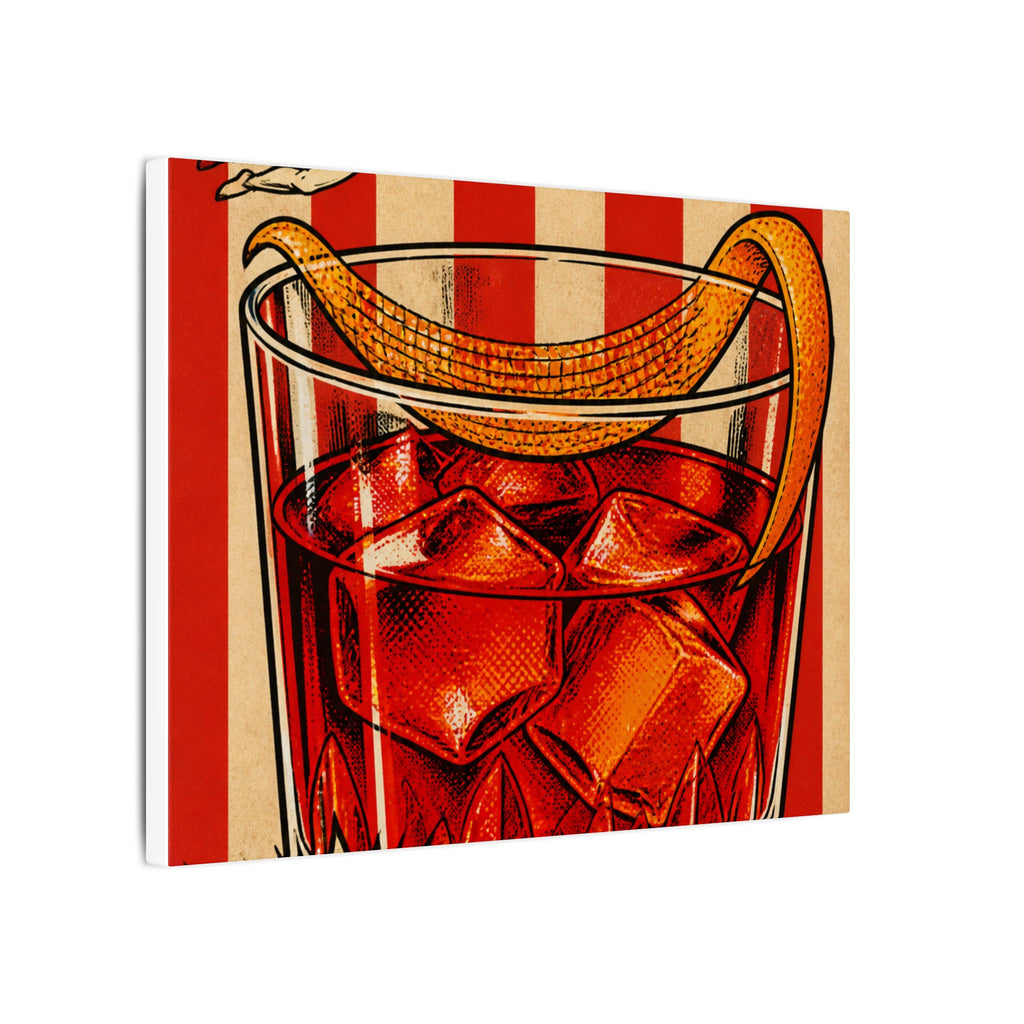 Negroni Trapeze Act Wall Art Canvas 16×20 Pop Art Living Room Decor Maximalist Print