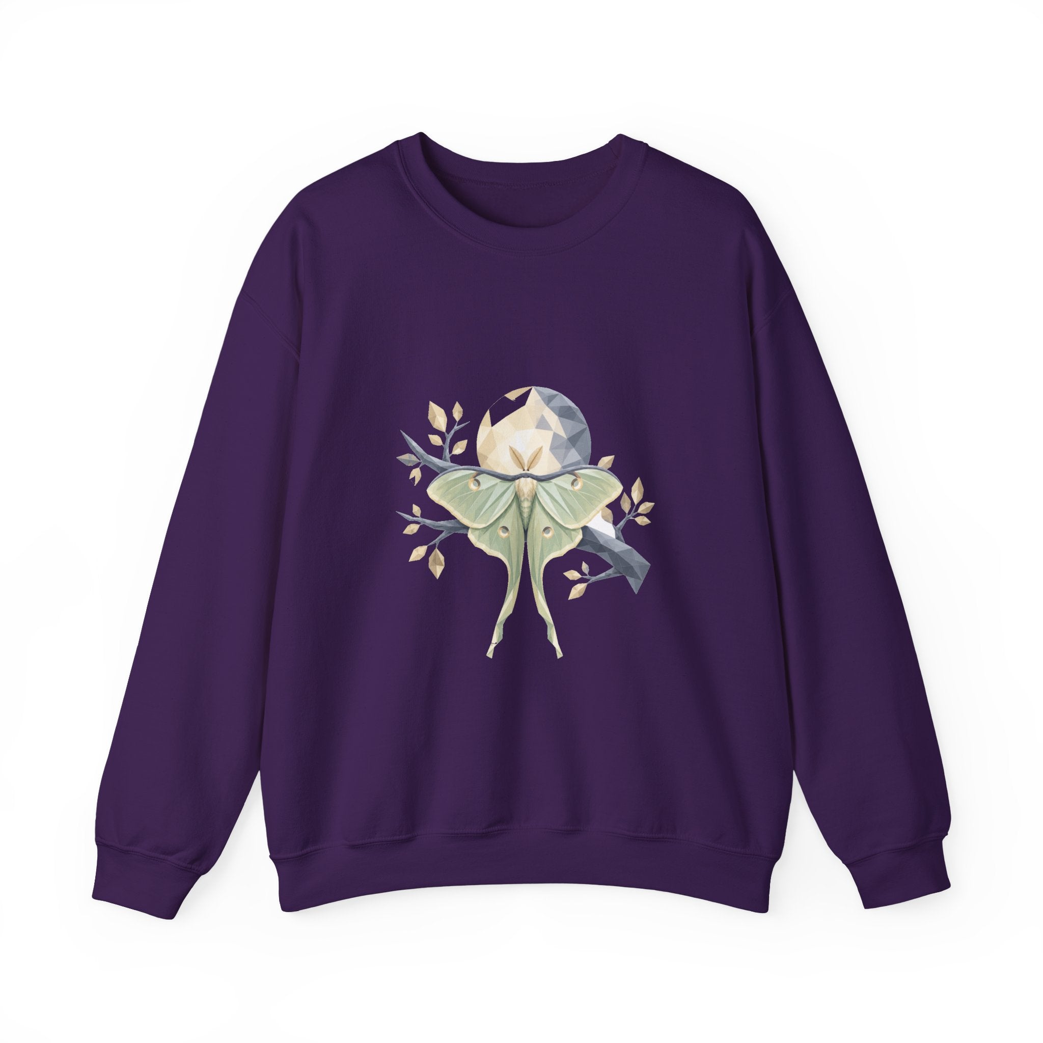 Matching Couple Sweatshirt - Butterfly & Moth Matching Couple Premium Fleece Sweatshirt Geometric Art His Hers Love Gift - Design B