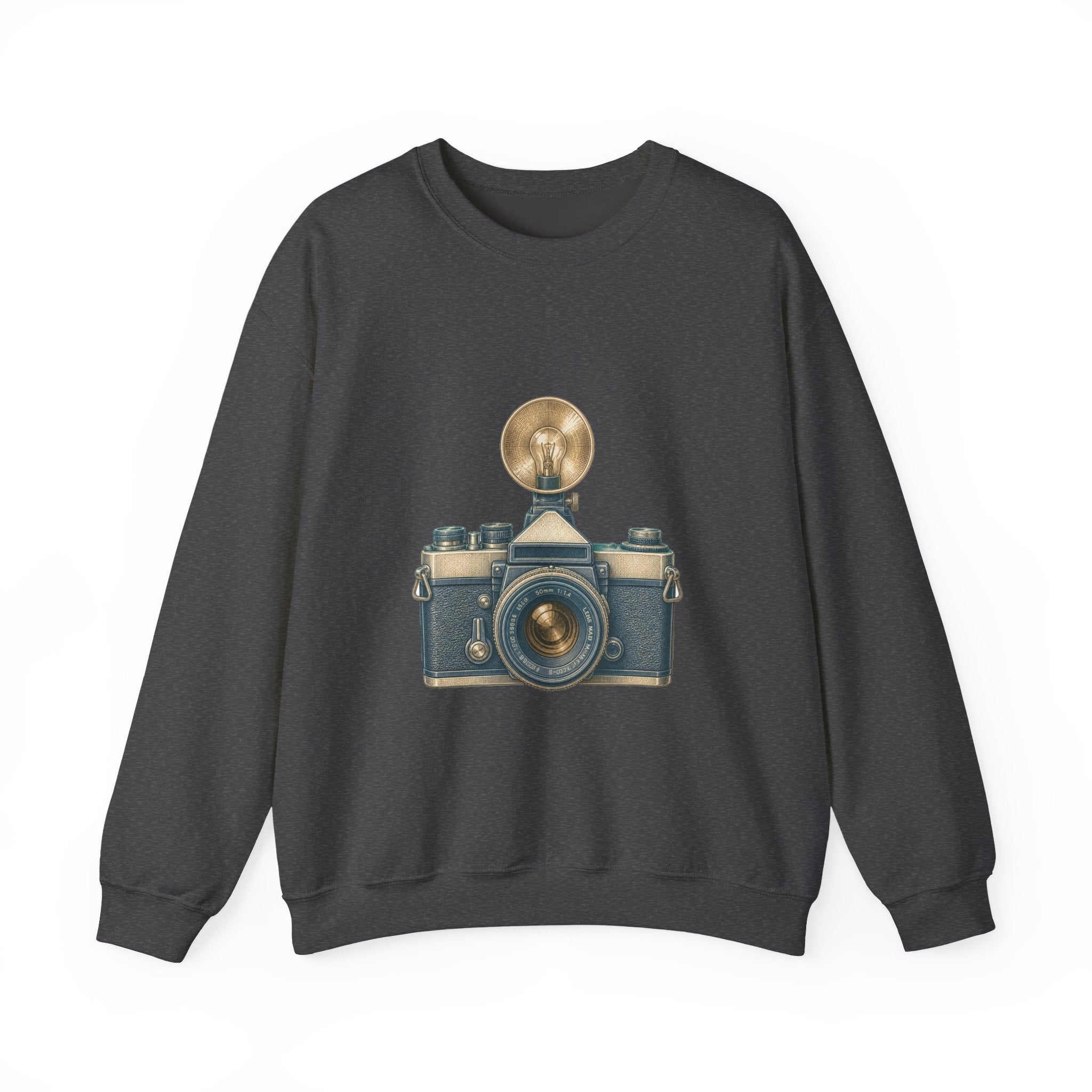 Matching Couple Sweatshirt - Camera & Film Matching Couple Comfort Colors Crew Vintage Art His Hers Honeymoon Gift - Design A
