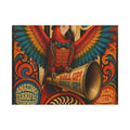 Parrot Ringmaster Wall Art Canvas 24×36 Psychedelic Dining Room Decor Maximalist Print
