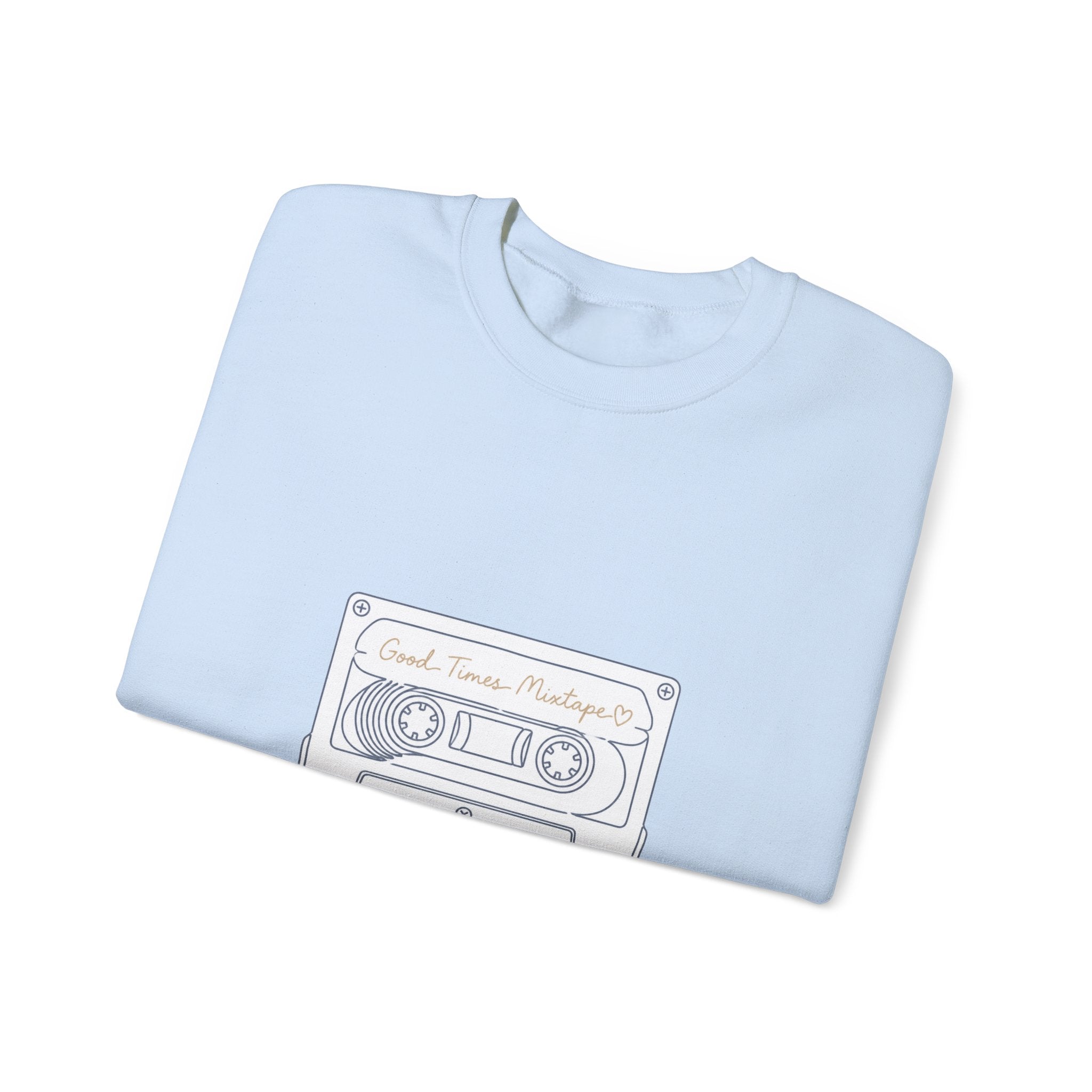 Matching Couple Sweatshirt - Vinyl & Cassette Matching Couple Crewneck Sweatshirt Minimalist Art His Hers Valentine Gift - Design B