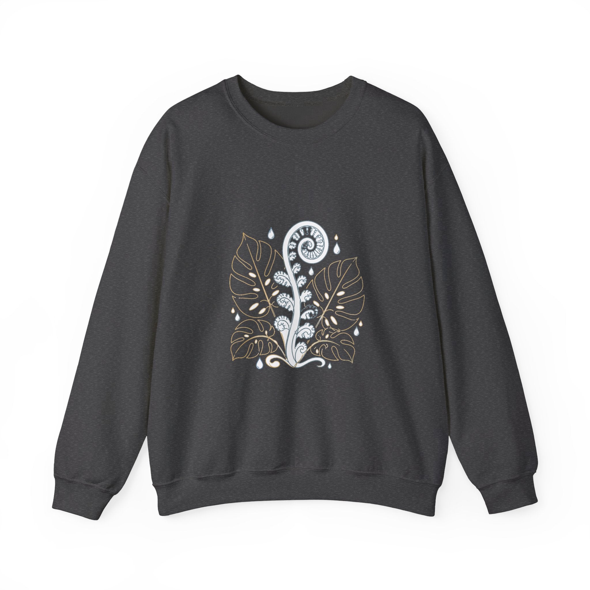 Matching Couple Sweatshirt - Desert & Rainforest Matching Couple Premium Fleece Sweatshirt Minimalist Art His Hers Christmas Gift - Design B