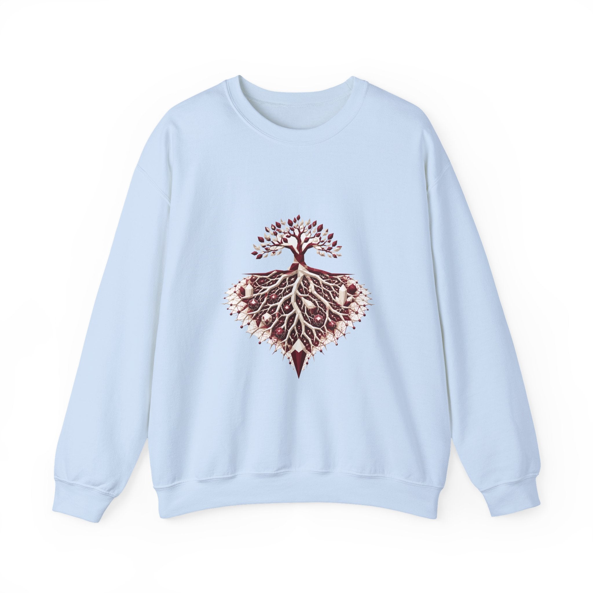 Matching Couple Sweatshirt - Ancient Oak & Deep Roots Matching Couple Premium Fleece Sweatshirt Geometric Art His Hers Love Gift - Design B