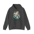Matching Couple Sweatshirt - Koi Fish Yin Yang Matching Couple Hooded Sweatshirt Watercolor Art His Hers Engagement Gift - Design A