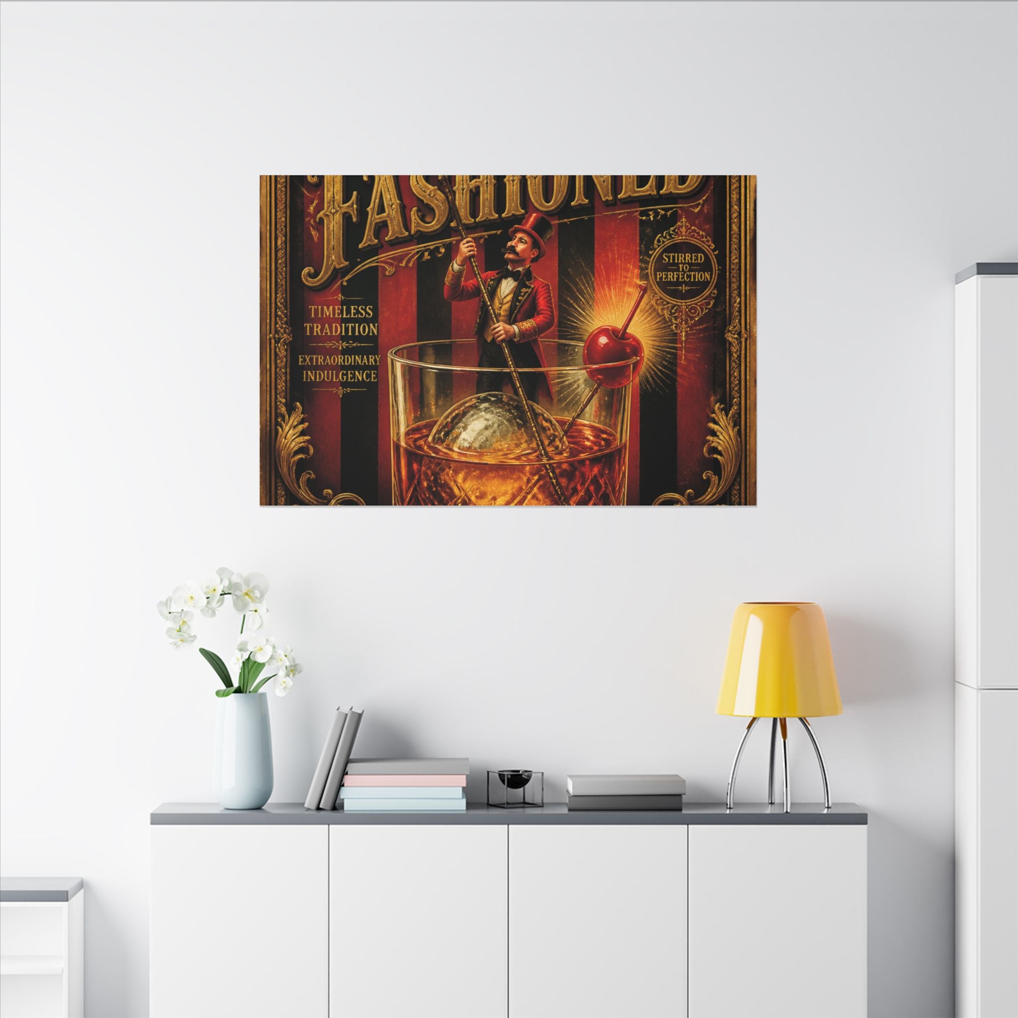 Old Fashioned Ringmaster Wall Art Canvas 16×20 Baroque Home Office Decor Maximalist Print