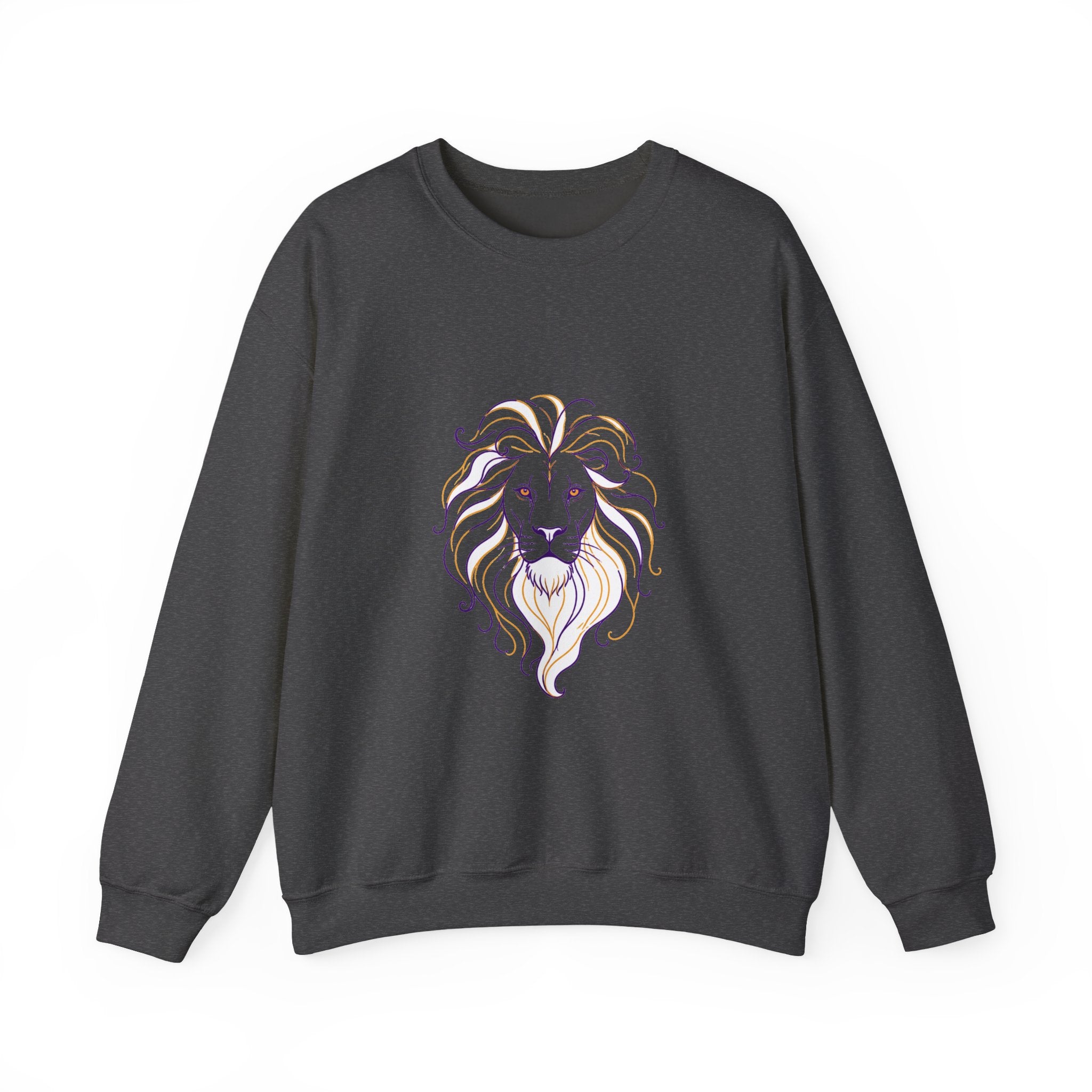 Matching Couple Sweatshirt - Lion & Lamb Matching Couple Comfort Colors Crew Minimalist Art His Hers Christmas Gift - Design A
