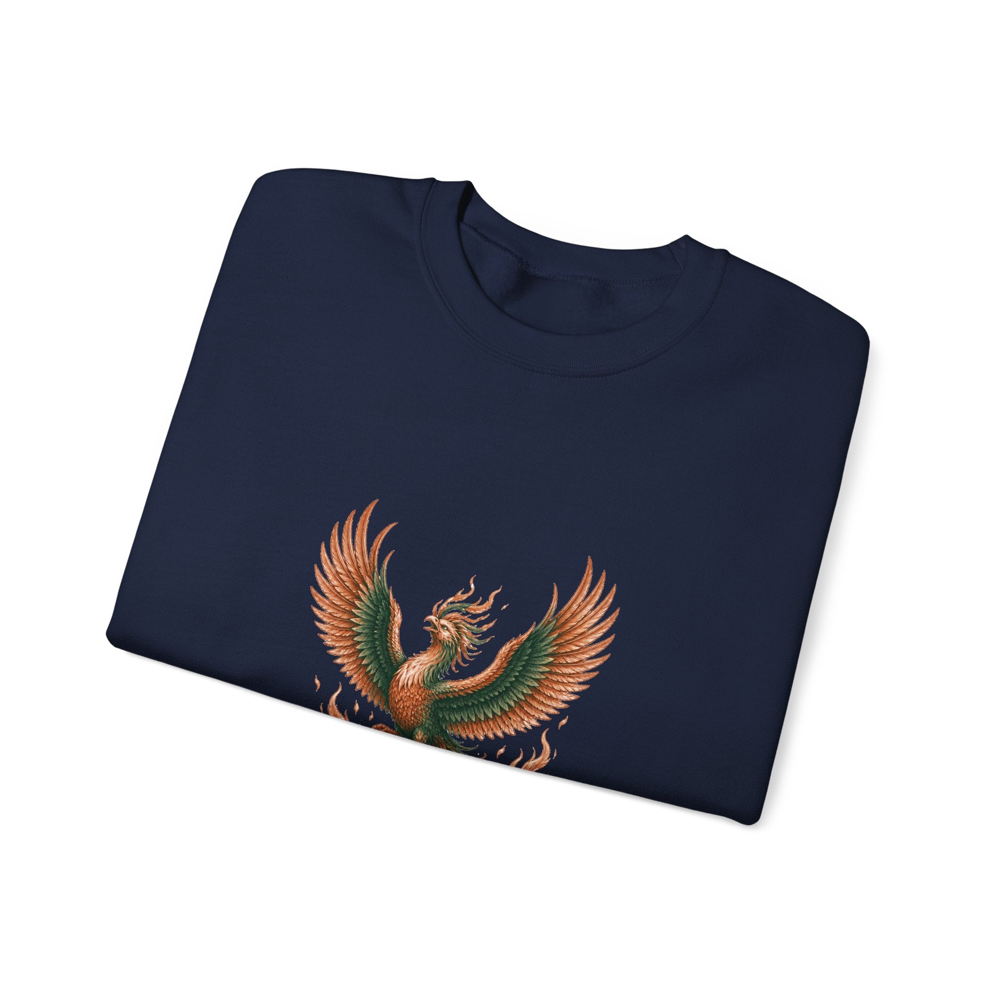 Matching Couple Sweatshirt - Dragon & Phoenix Matching Couple Comfort Colors Crew Hand-Drawn Art His Hers Anniversary Gift - Design B