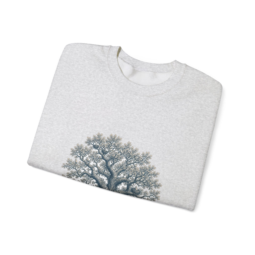 Matching Couple Sweatshirt - Ancient Oak & Deep Roots Matching Couple Comfort Colors Crew Hand-Drawn Art His Hers Anniversary Gift - Design A
