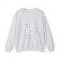 Matching Couple Sweatshirt - Raven & Swan Matching Couple Comfort Colors Crew Minimalist Art His Hers Christmas Gift - Design B