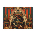 Playing Cards Tent Wall Art Canvas 24×36 Psychedelic Dining Room Decor Maximalist Print