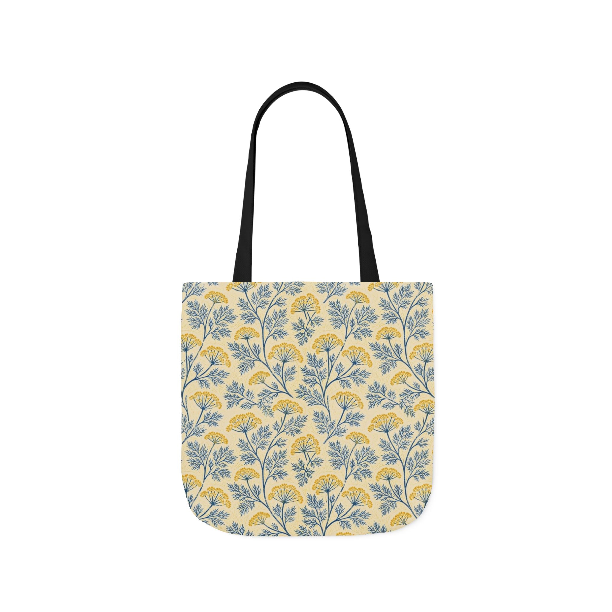 Dill Fronds Canvas Tote Bag Mediterranean Kitchen Linocut Design Italian Cottagecore Gift