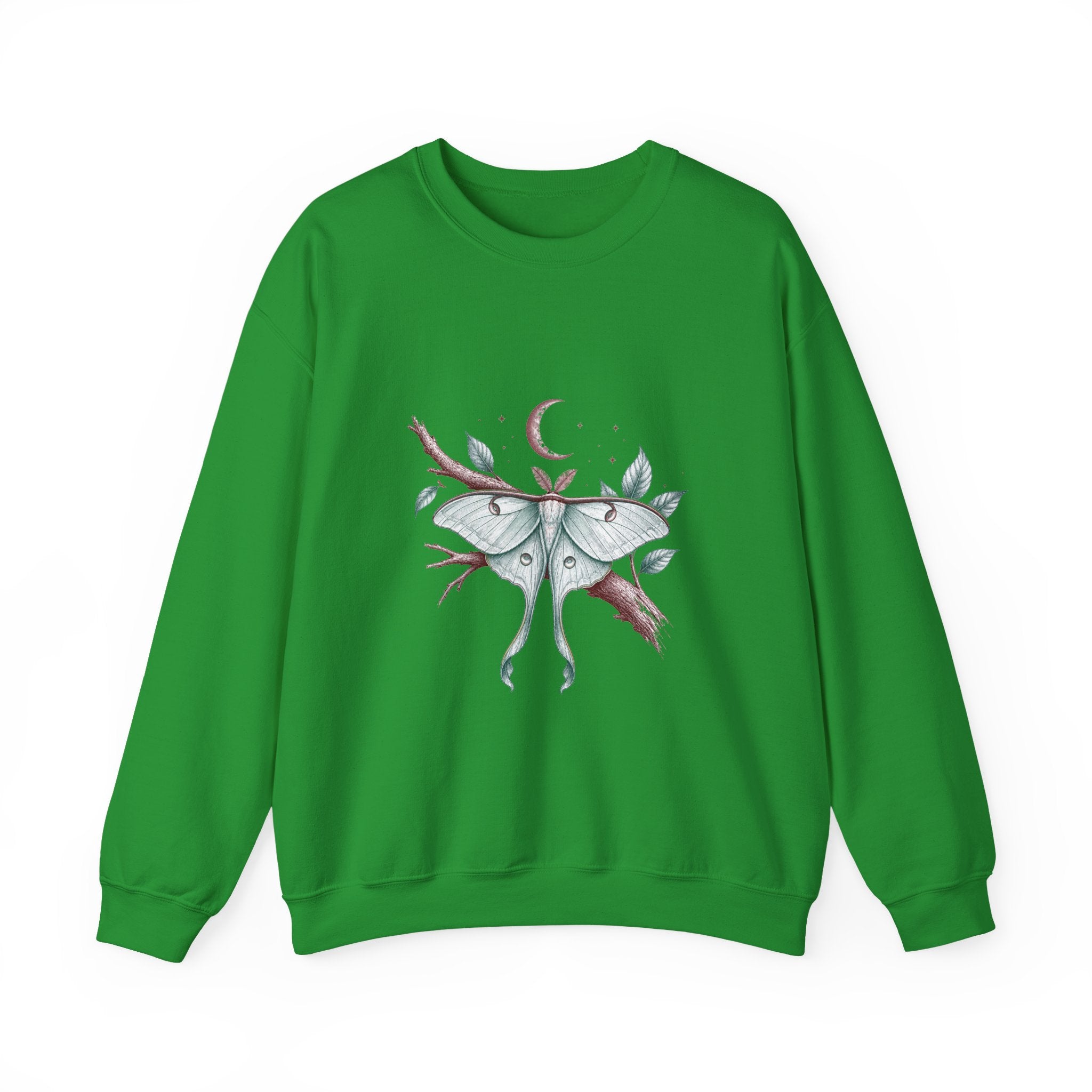 Matching Couple Sweatshirt - Butterfly & Moth Matching Couple Premium Fleece Sweatshirt Hand-Drawn Art His Hers Anniversary Gift - Design B