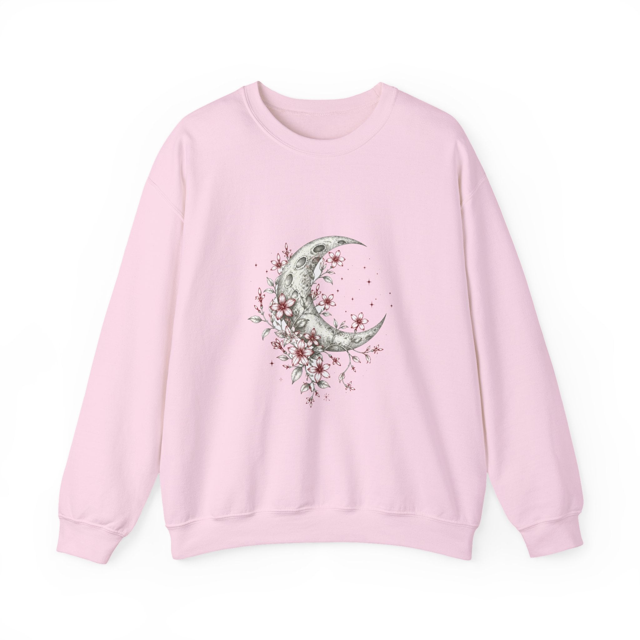 Matching Couple Sweatshirt - Sun & Moon Matching Couple Crewneck Sweatshirt Hand-Drawn Art His Hers Best Friend Gift - Design A