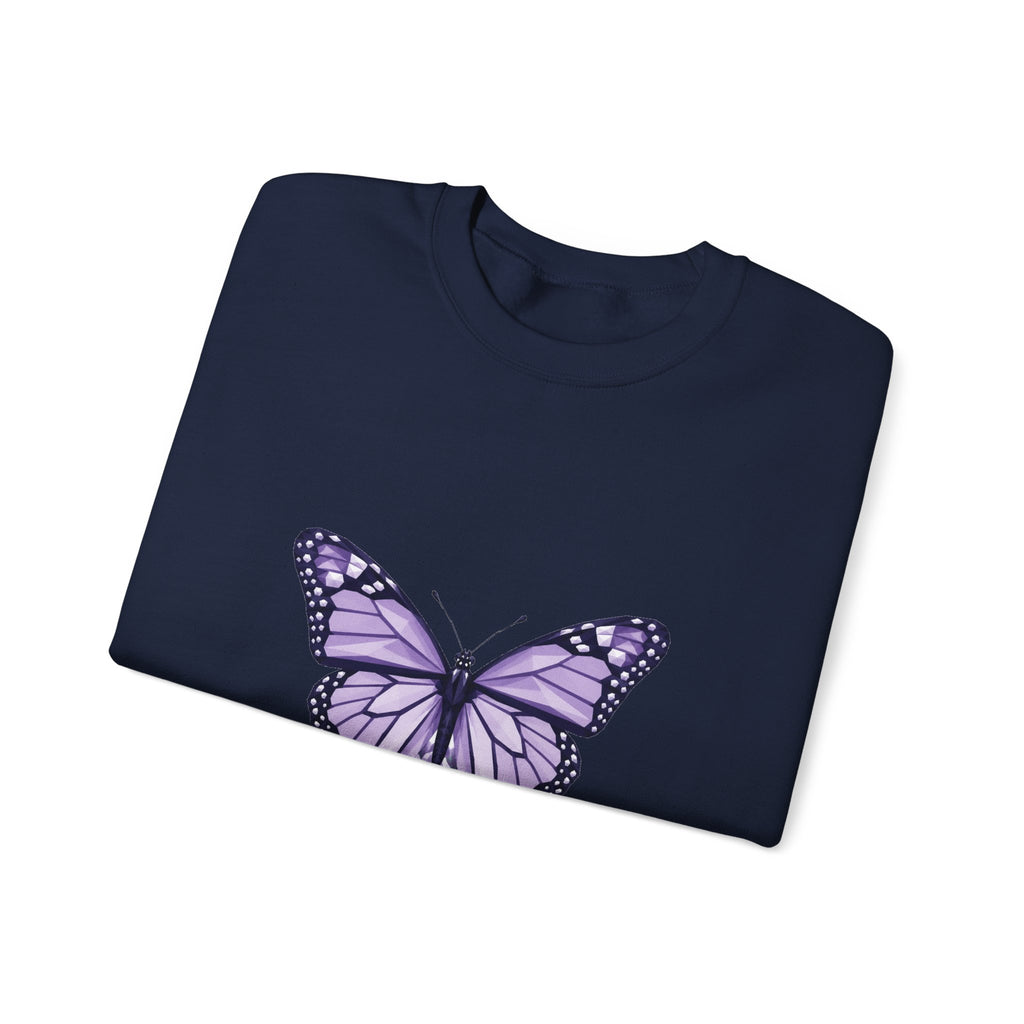 Matching Couple Sweatshirt - Butterfly & Moth Matching Couple Comfort Colors Crew Geometric Art His Hers Love Gift - Design A