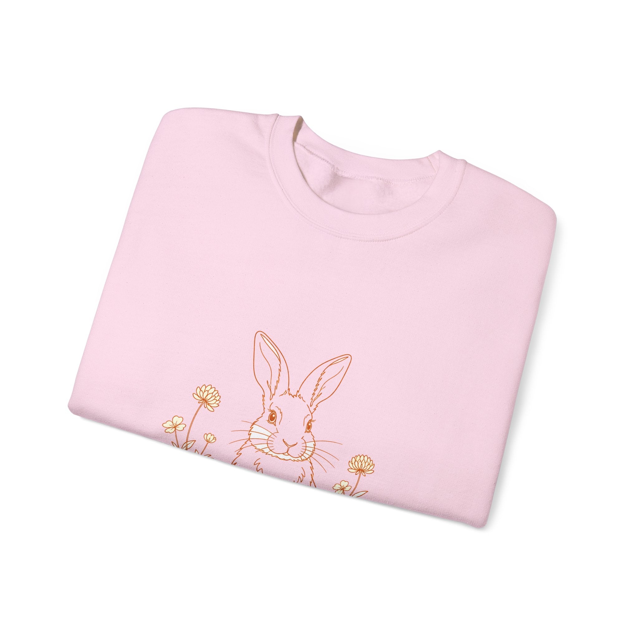 Matching Couple Sweatshirt - Fox & Rabbit Matching Couple Comfort Colors Crew Minimalist Art His Hers Christmas Gift - Design B