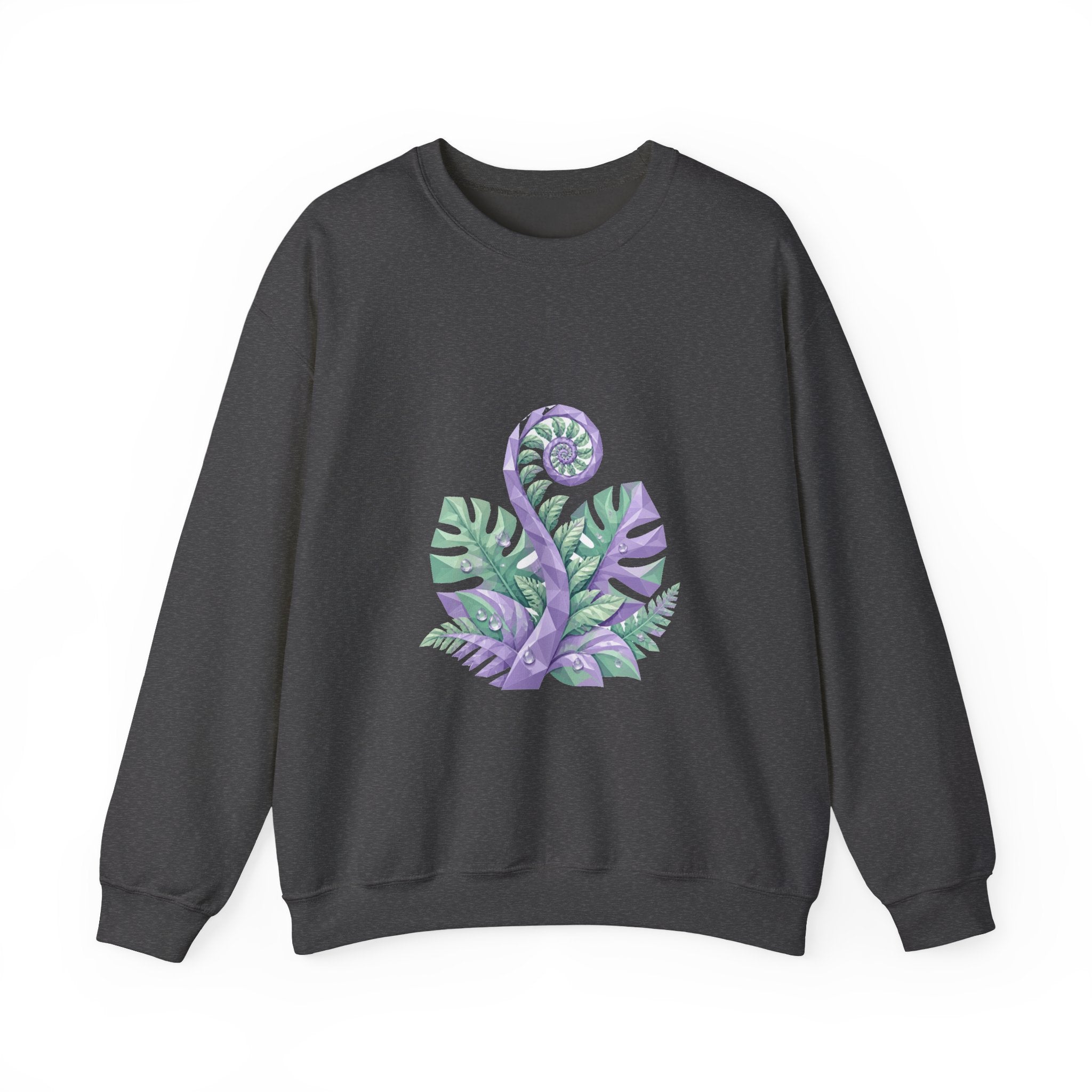 Matching Couple Sweatshirt - Desert & Rainforest Matching Couple Premium Fleece Sweatshirt Geometric Art His Hers Love Gift - Design B