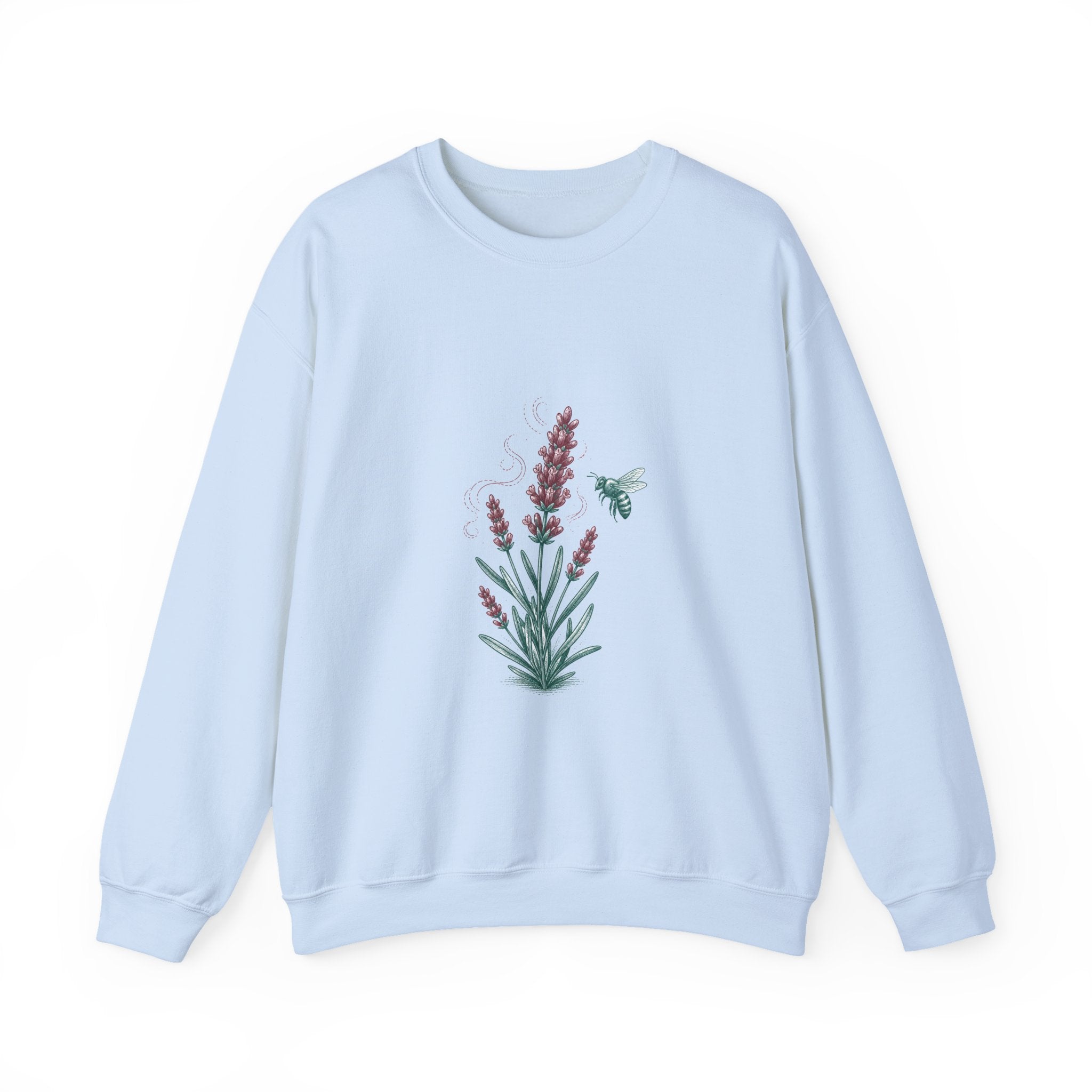 Matching Couple Sweatshirt - Lavender & Thistle Matching Couple Comfort Colors Crew Hand-Drawn Art His Hers Anniversary Gift - Design A