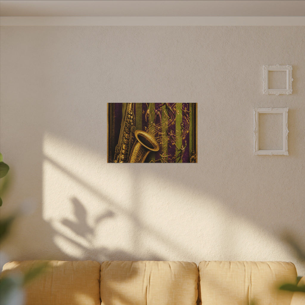 Saxophone Music Circus Wall Art Canvas 24×36 Baroque Studio Decor Maximalist Print