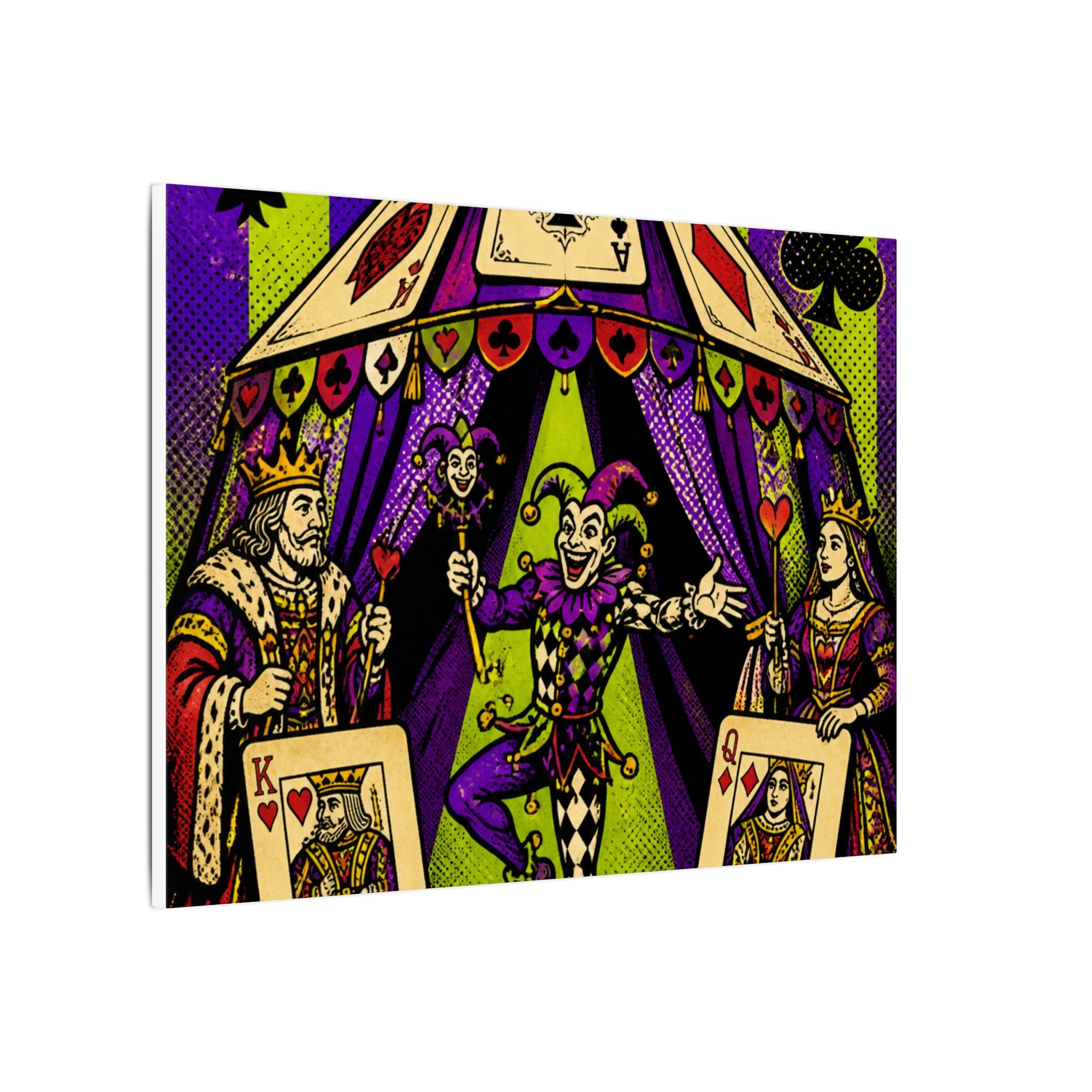 Playing Cards Tent Wall Art Canvas 16×20 Pop Art Living Room Decor Maximalist Print