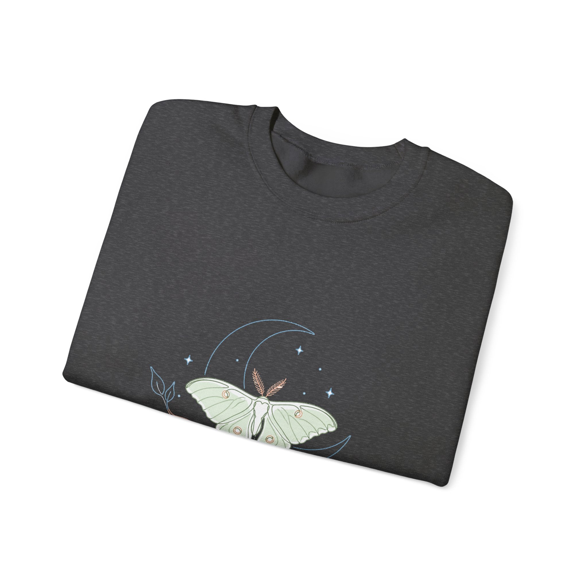 Matching Couple Sweatshirt - Butterfly & Moth Matching Couple Crewneck Sweatshirt Minimalist Art His Hers Valentine Gift - Design B