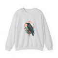 Matching Couple Sweatshirt - Huginn & Muninn Matching Couple Crewneck Sweatshirt Watercolor Art His Hers Engagement Gift - Design B