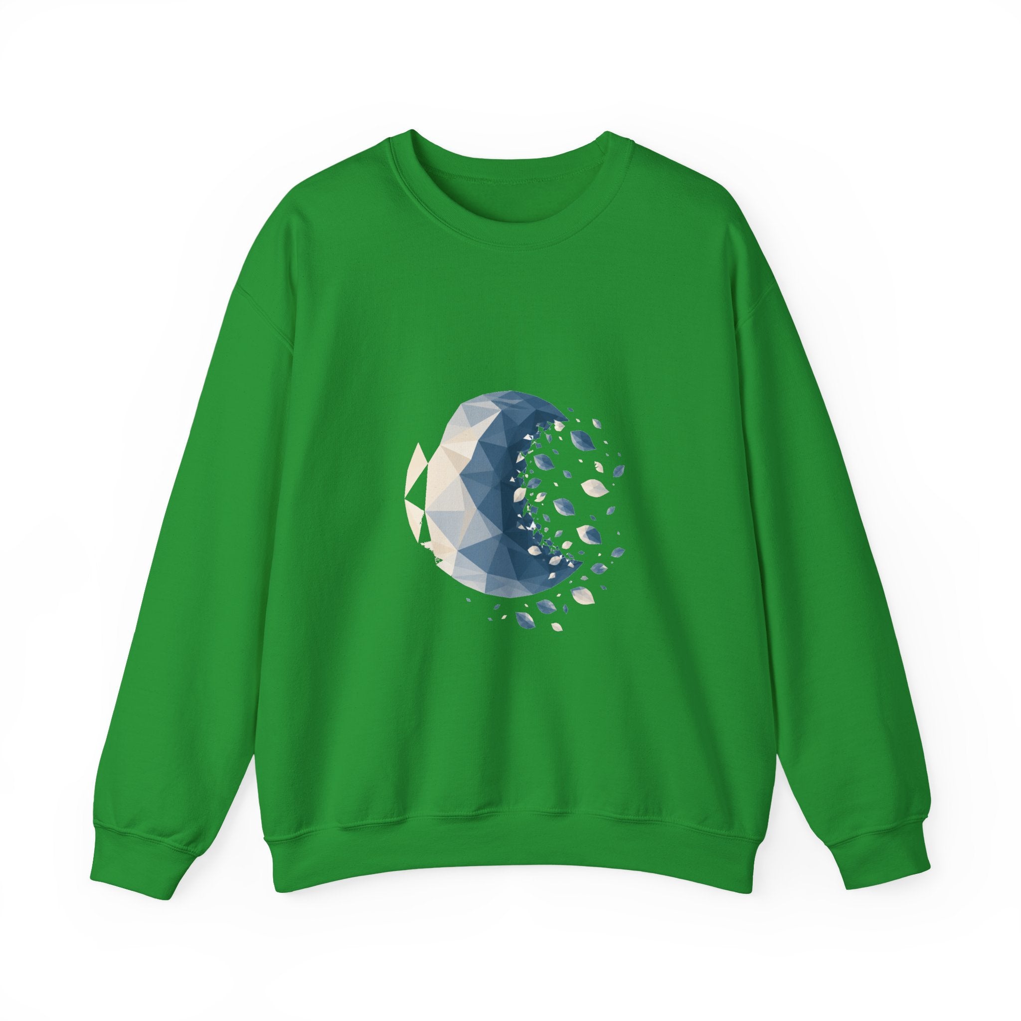 Matching Couple Sweatshirt - Waxing & Waning Moon Matching Couple Comfort Colors Crew Geometric Art His Hers Love Gift - Design B