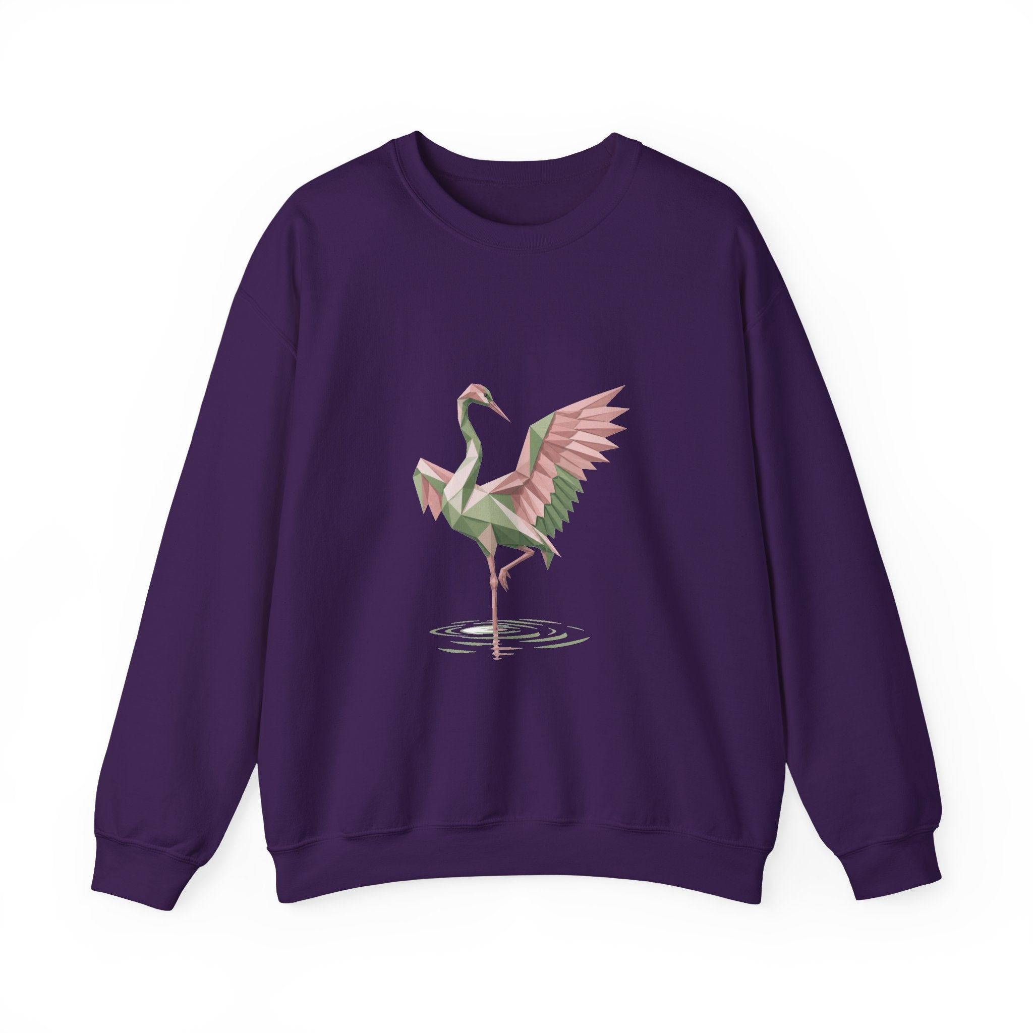 Matching Couple Sweatshirt - Tiger & Crane Matching Couple Comfort Colors Crew Geometric Art His Hers Love Gift - Design B