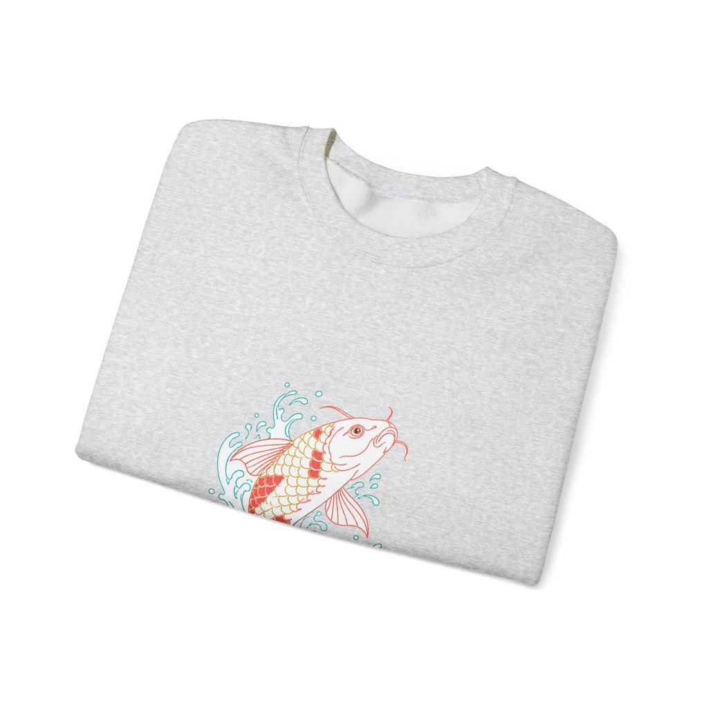 Matching Couple Sweatshirt - Koi Fish Yin Yang Matching Couple Premium Fleece Sweatshirt Minimalist Art His Hers Christmas Gift - Design A