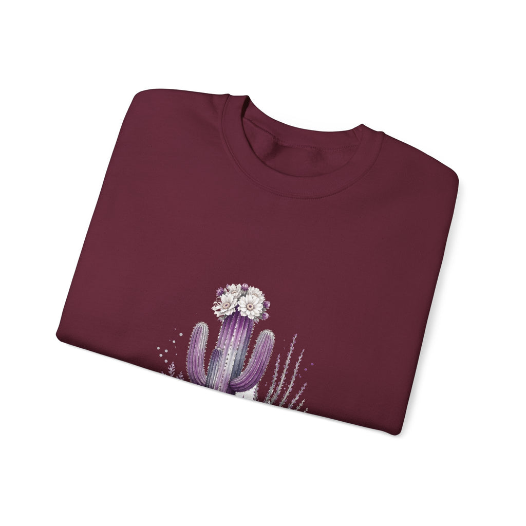 Matching Couple Sweatshirt - Desert & Rainforest Matching Couple Comfort Colors Crew Watercolor Art His Hers Birthday Gift - Design A