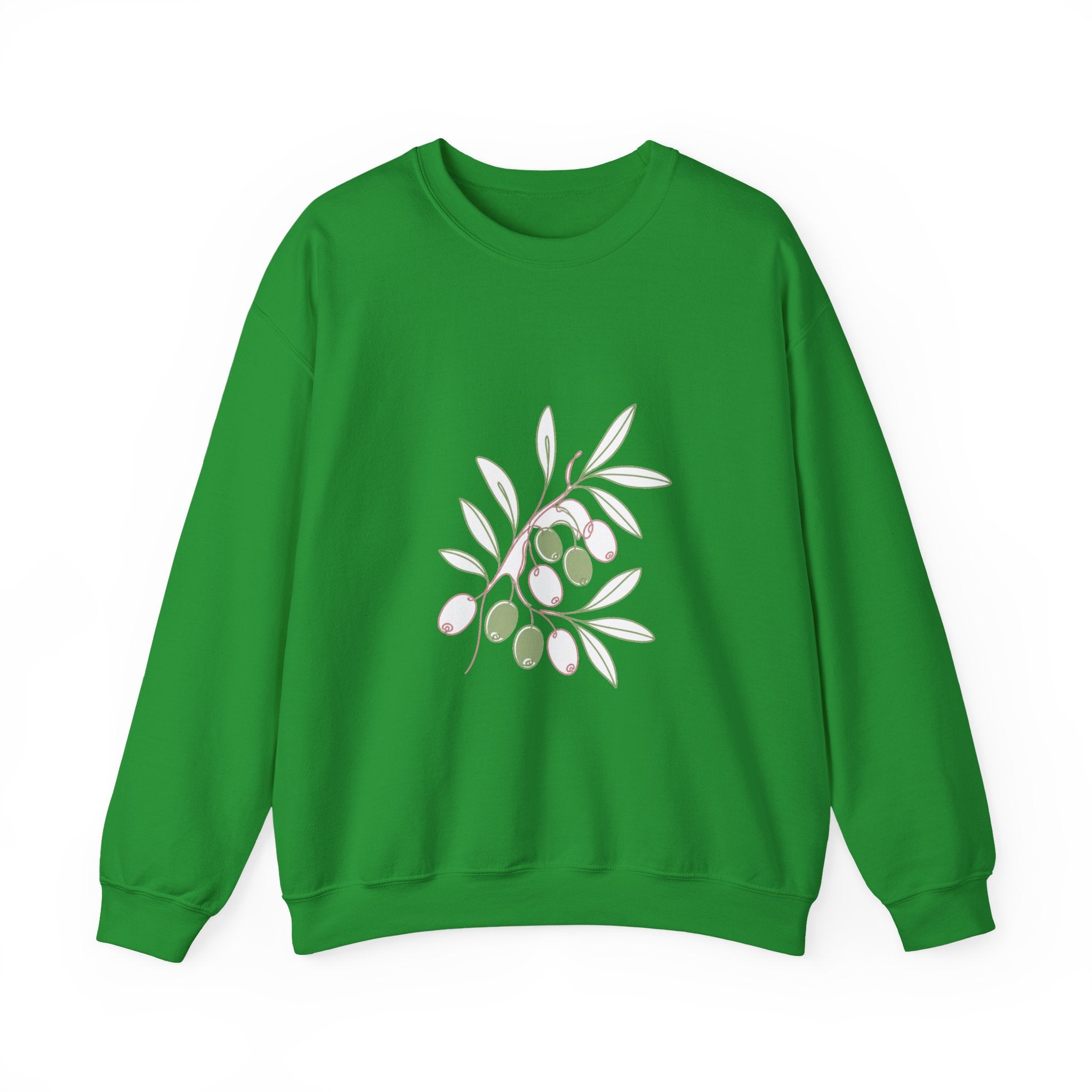 Matching Couple Sweatshirt - Olive Branch & Fig Matching Couple Comfort Colors Crew Minimalist Art His Hers Christmas Gift - Design A